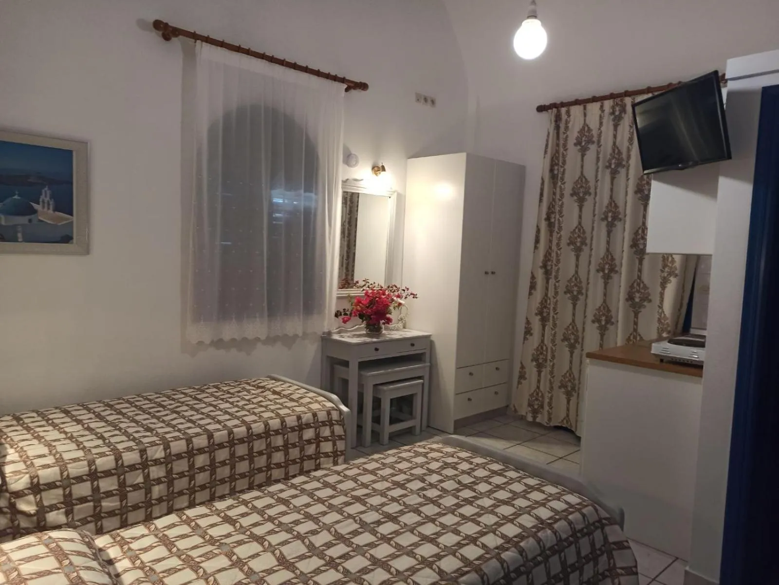 Bed in Ancient Thera Studios