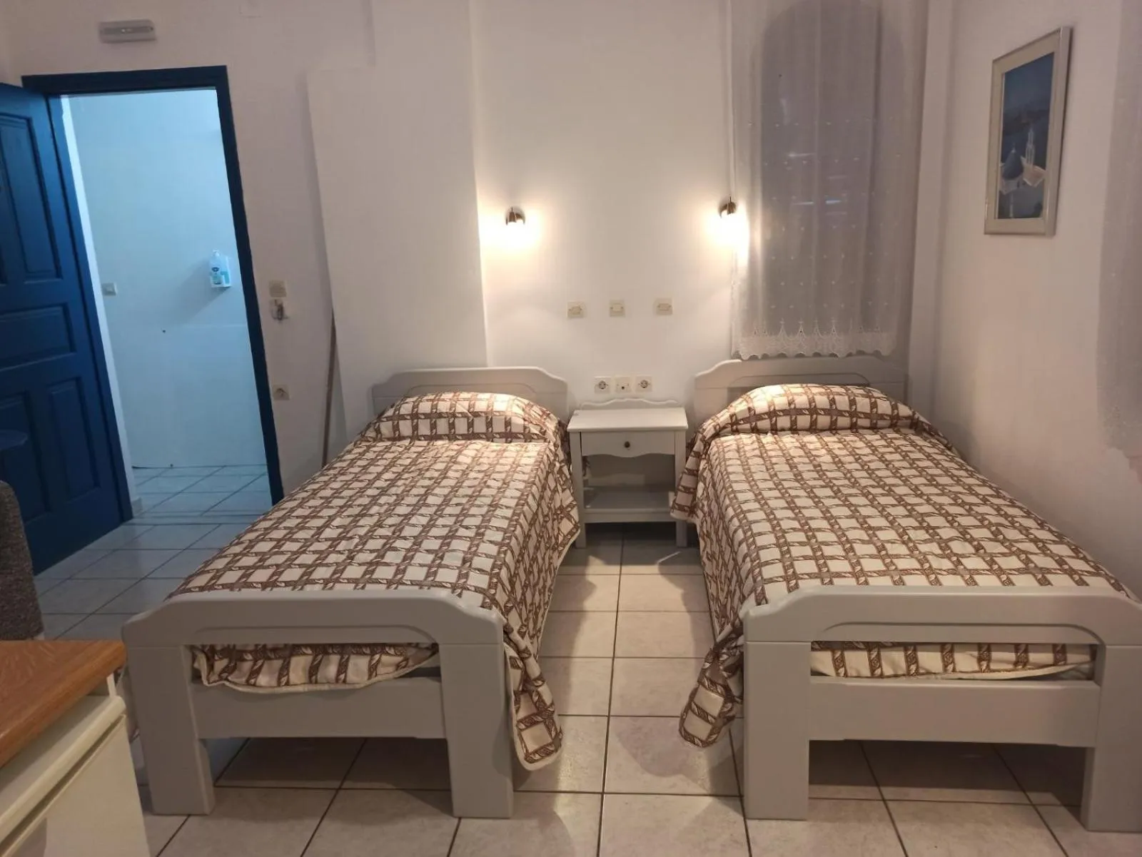 Bed in Ancient Thera Studios