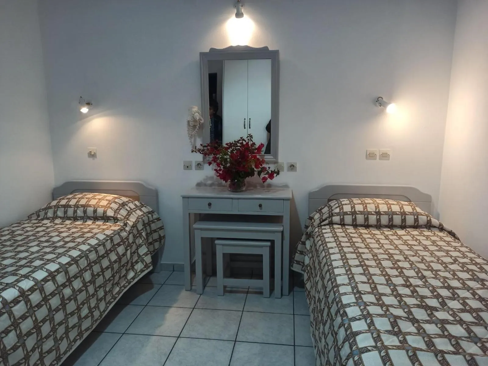 Bed in Ancient Thera Studios