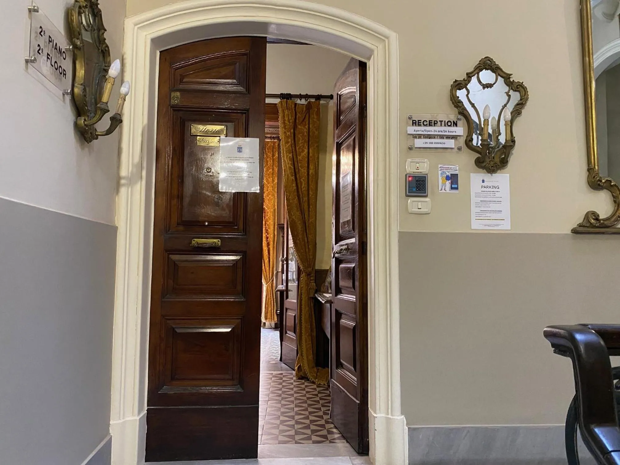 Lobby or reception in Il Gattopardo House