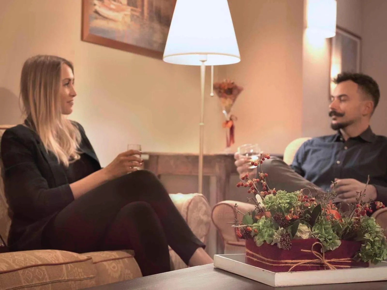 Communal lounge/ TV room in Hotel Clementi