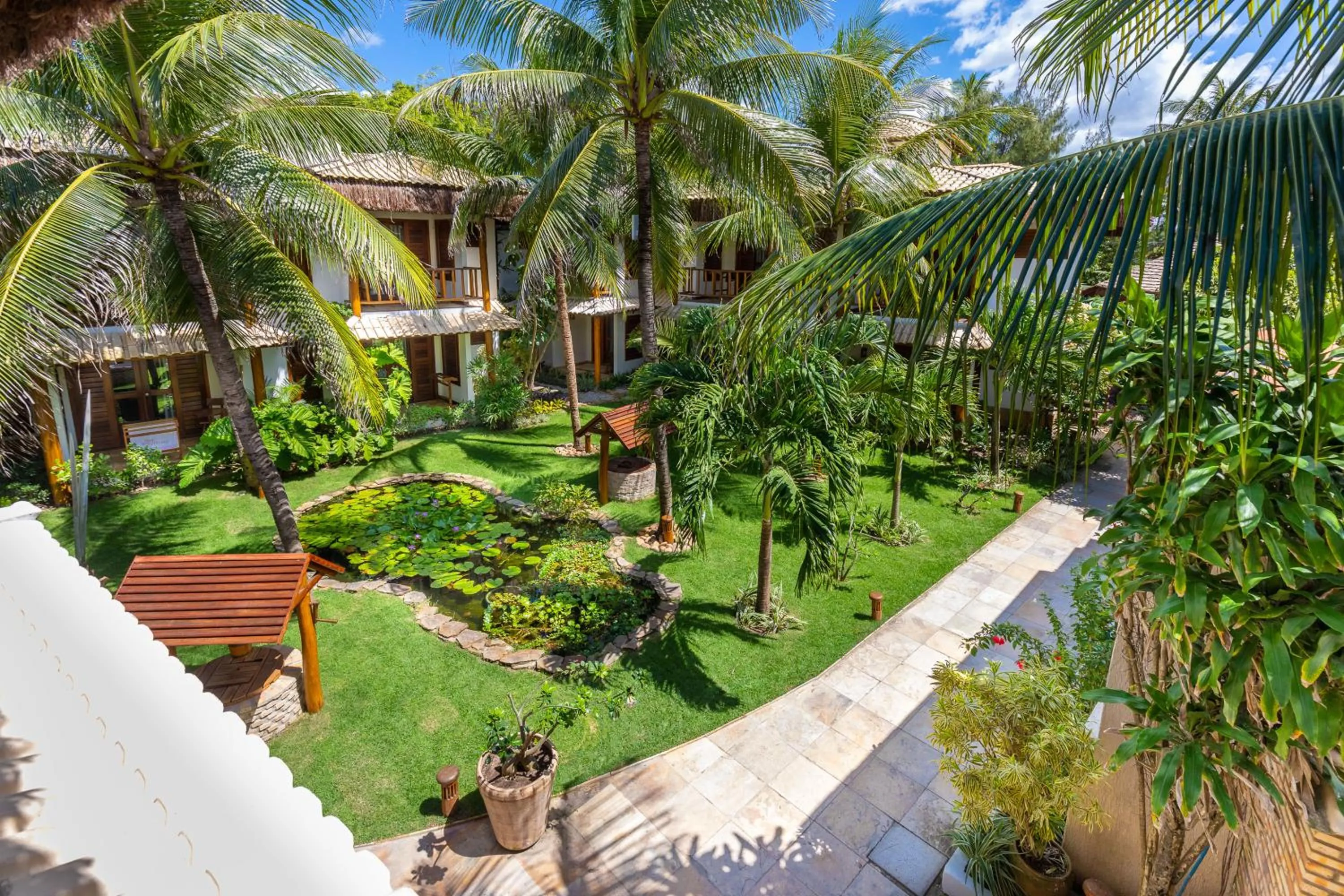 Garden view in Vila Coqueiros Boutique Hotel