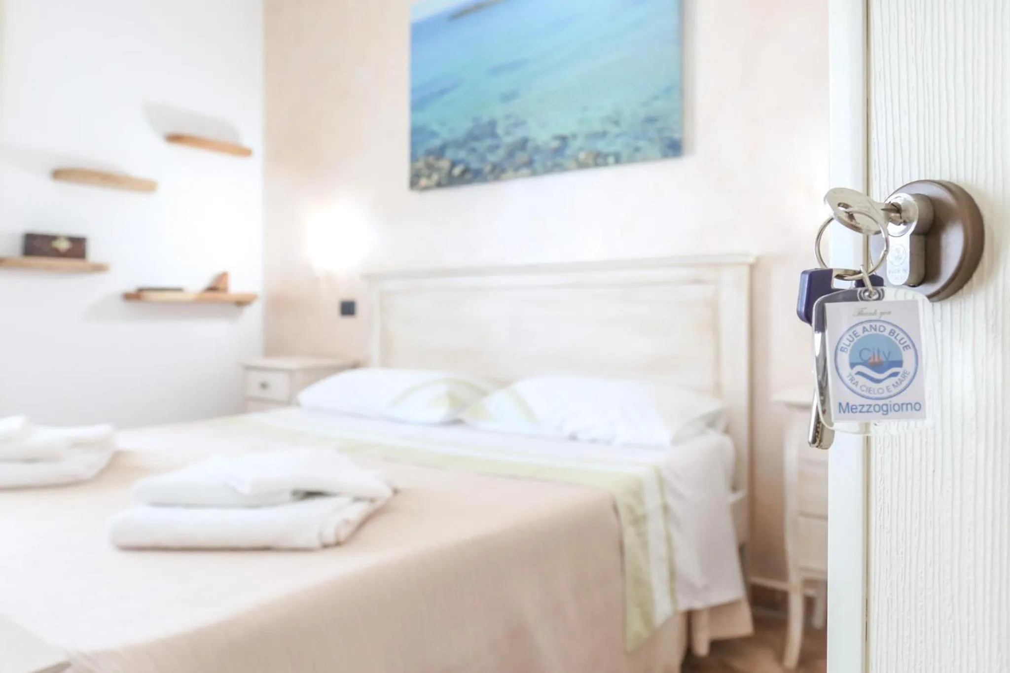 Bed in Blue And Blue City