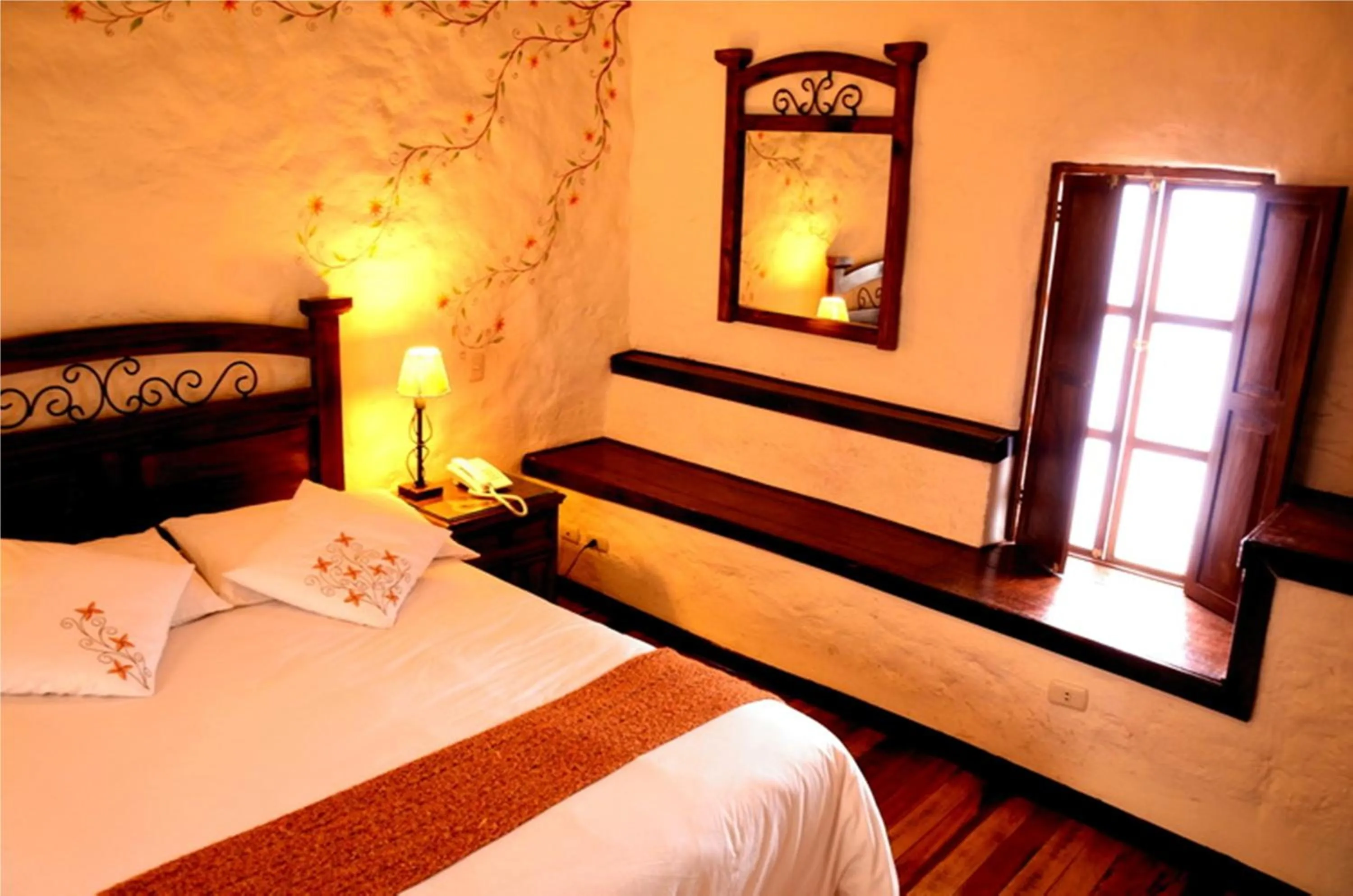 Bed in Unaytambo Boutique Hotel Cusco