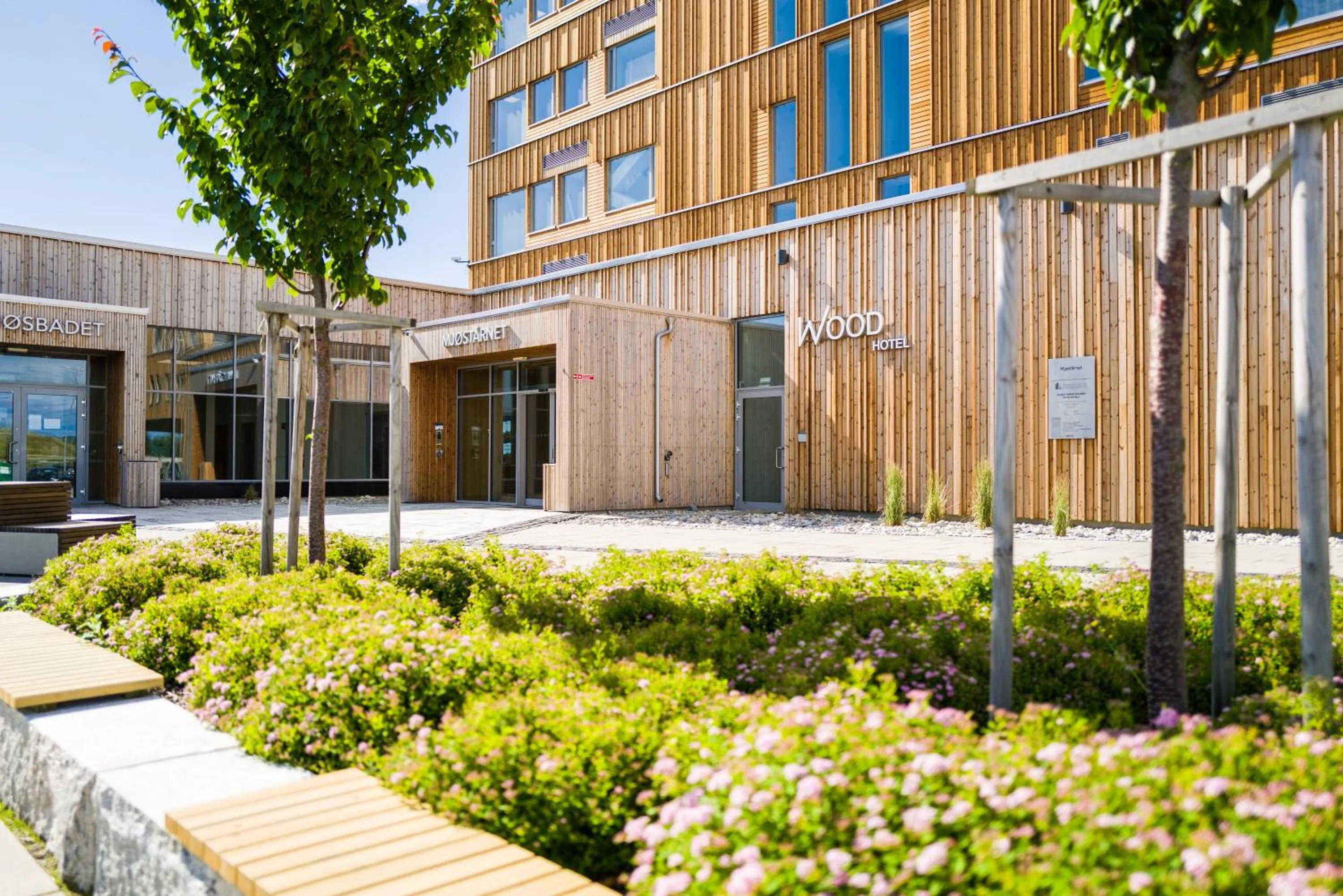 Facade/entrance in Wood Hotel by Frich's