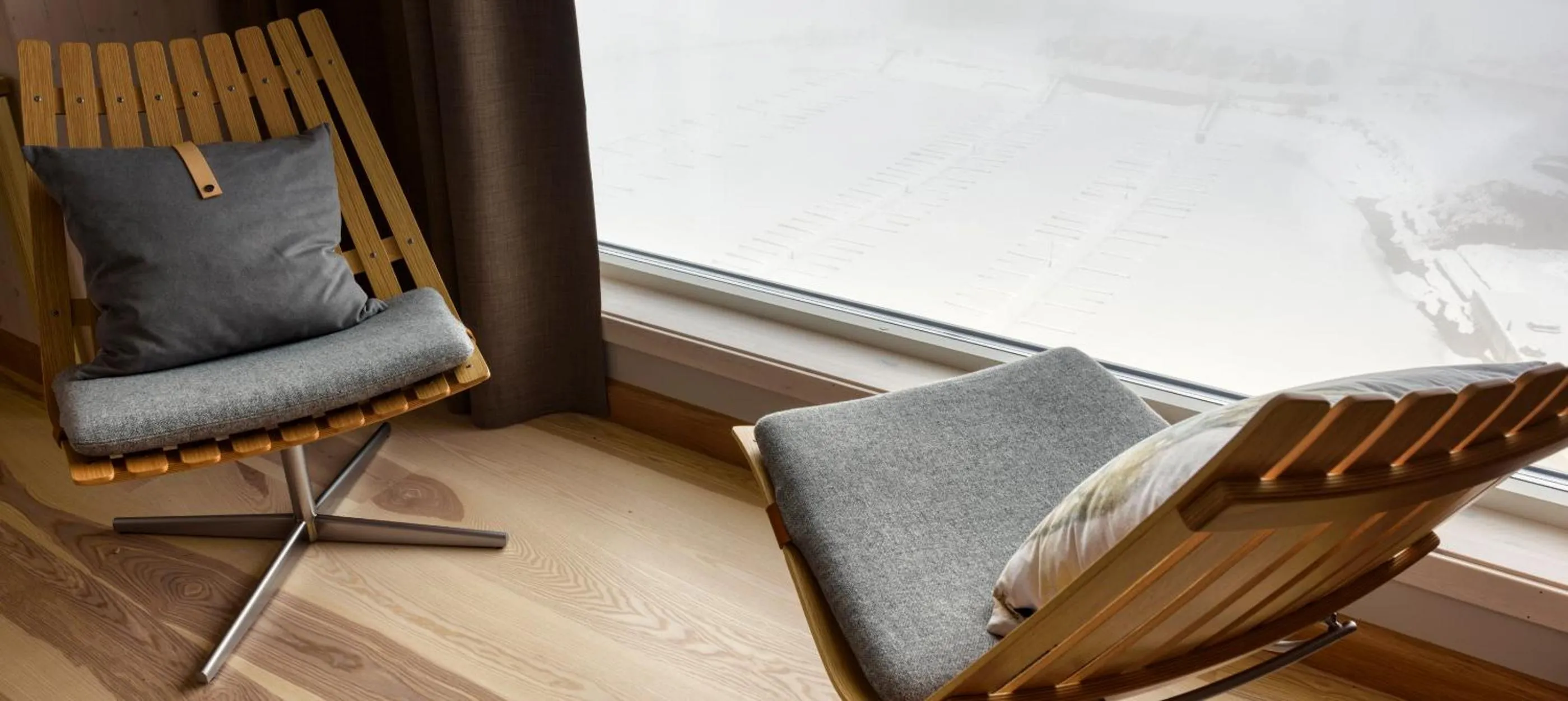 Seating area in Wood Hotel by Frich's