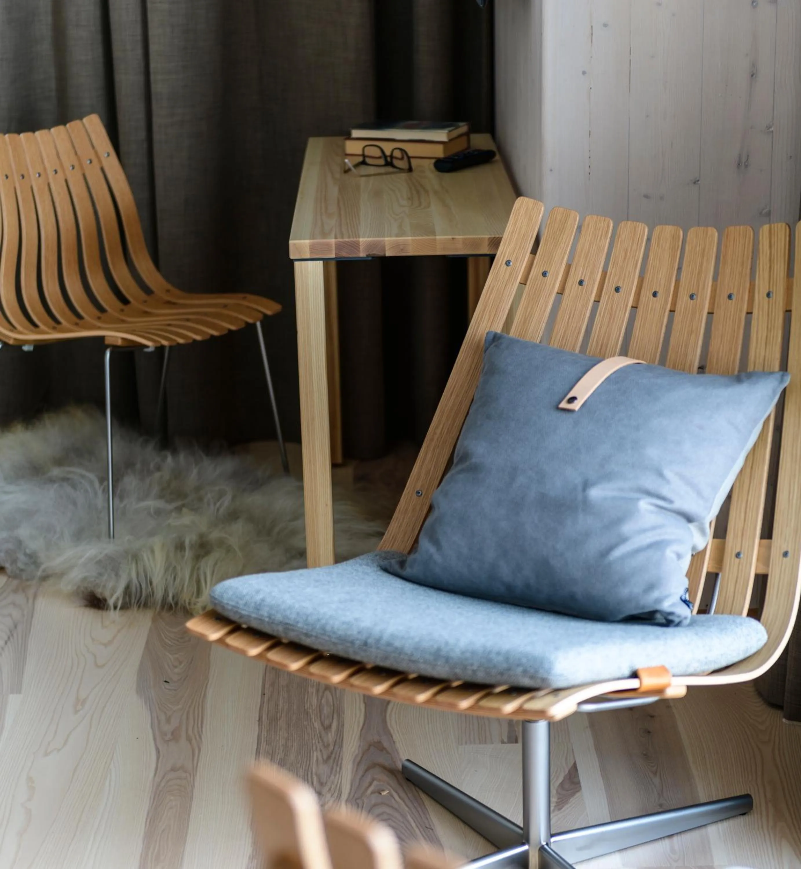 Seating area in Wood Hotel by Frich's