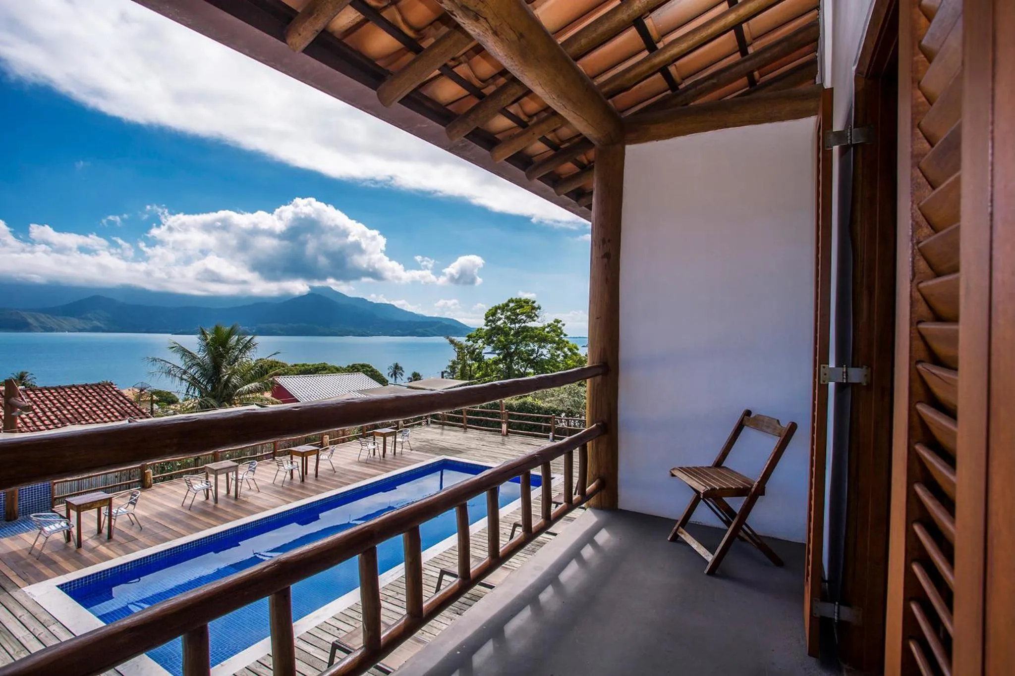 Balcony/Terrace in Pousada Refugio da Harmonia