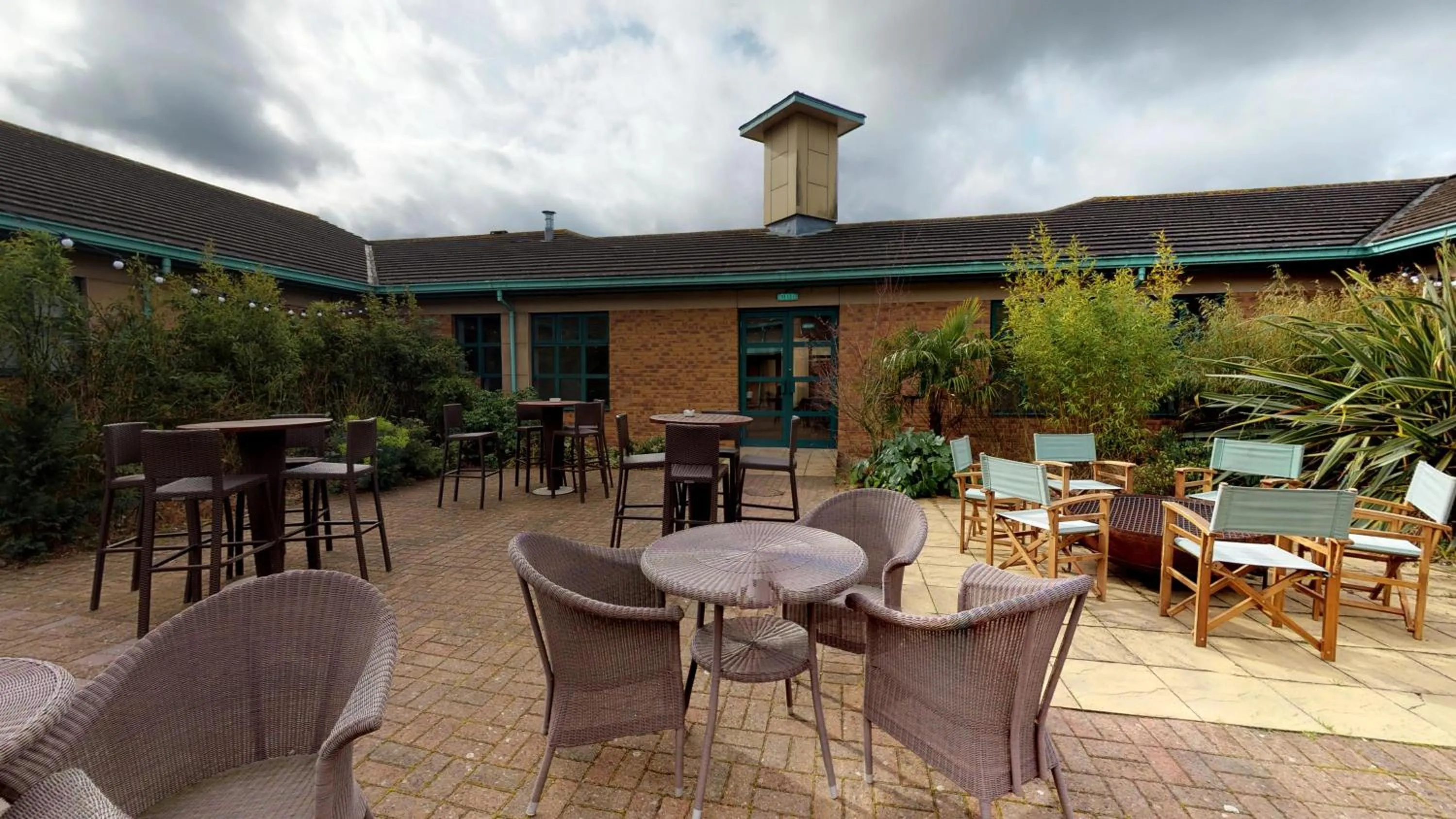 Inner courtyard view in The Woodlands Event Centre