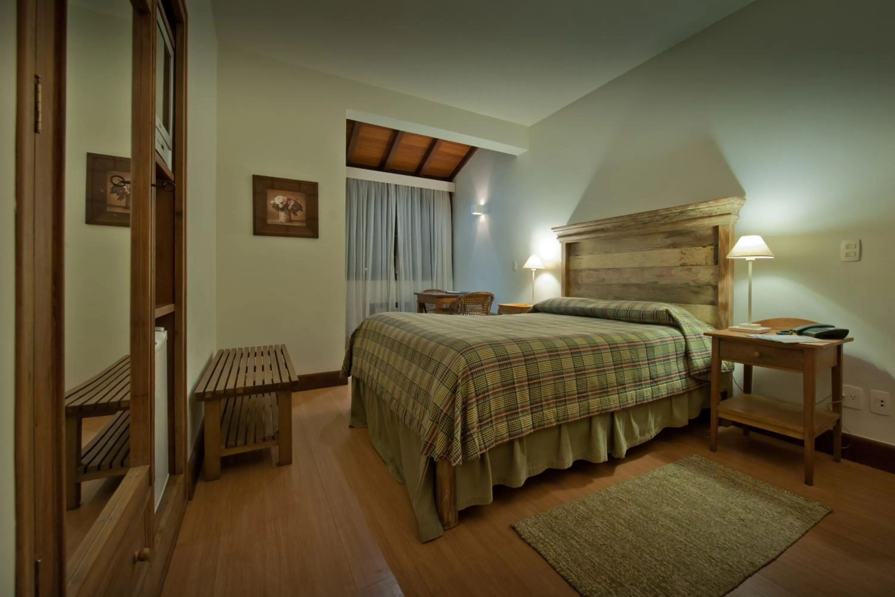 Bed in Pousada Les Roches