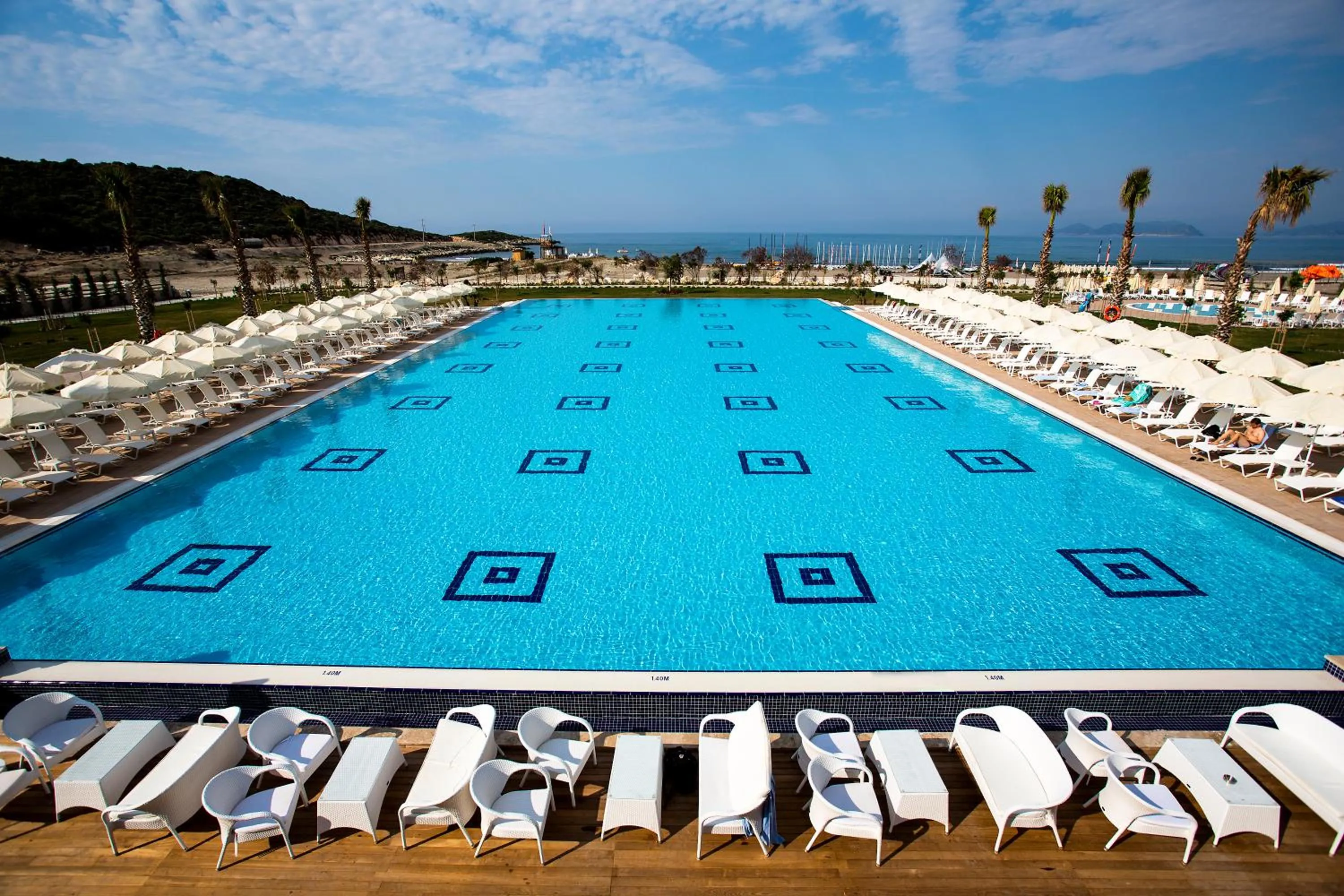 Pool view in Andriake Beach Club Hotel - All Inclusive