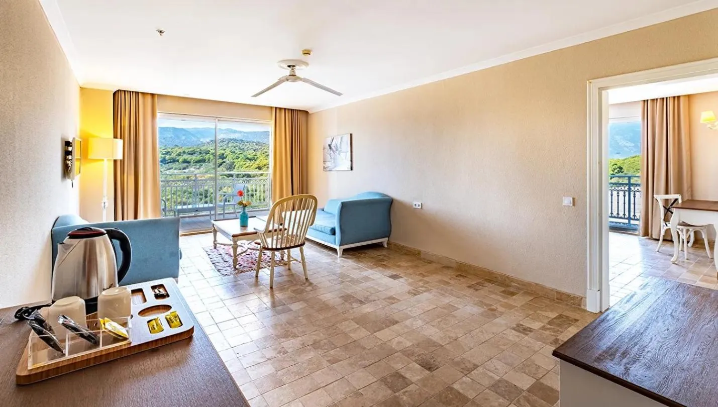 Bed in Andriake Beach Club Hotel - All Inclusive