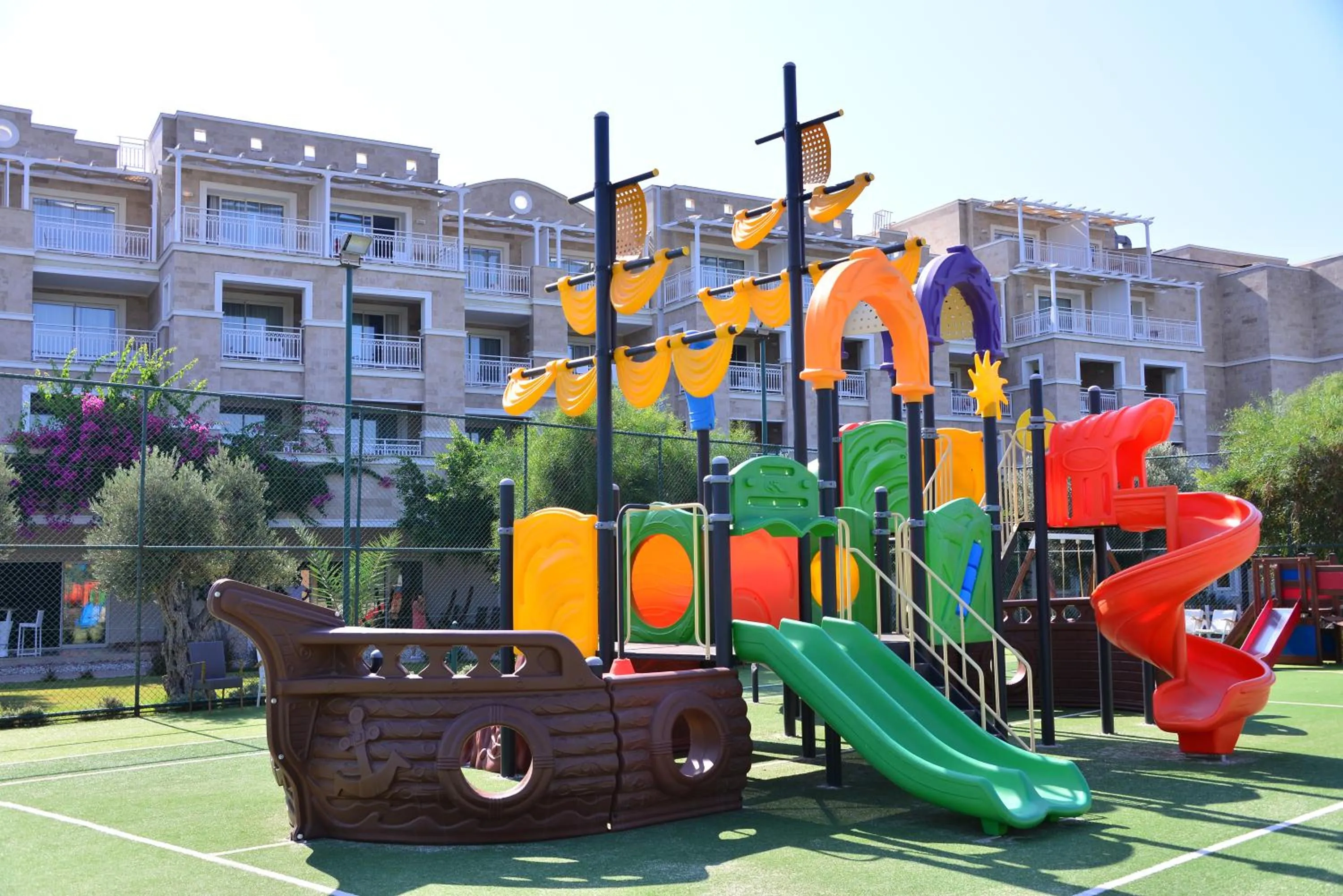 Children play ground in Andriake Beach Club Hotel - All Inclusive