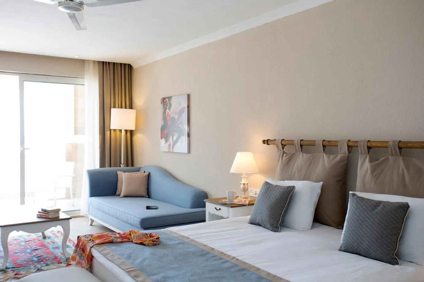 Bed in Andriake Beach Club Hotel - All Inclusive