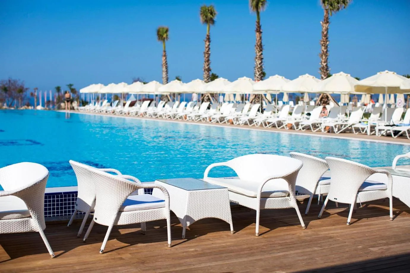 Pool view in Andriake Beach Club Hotel - All Inclusive