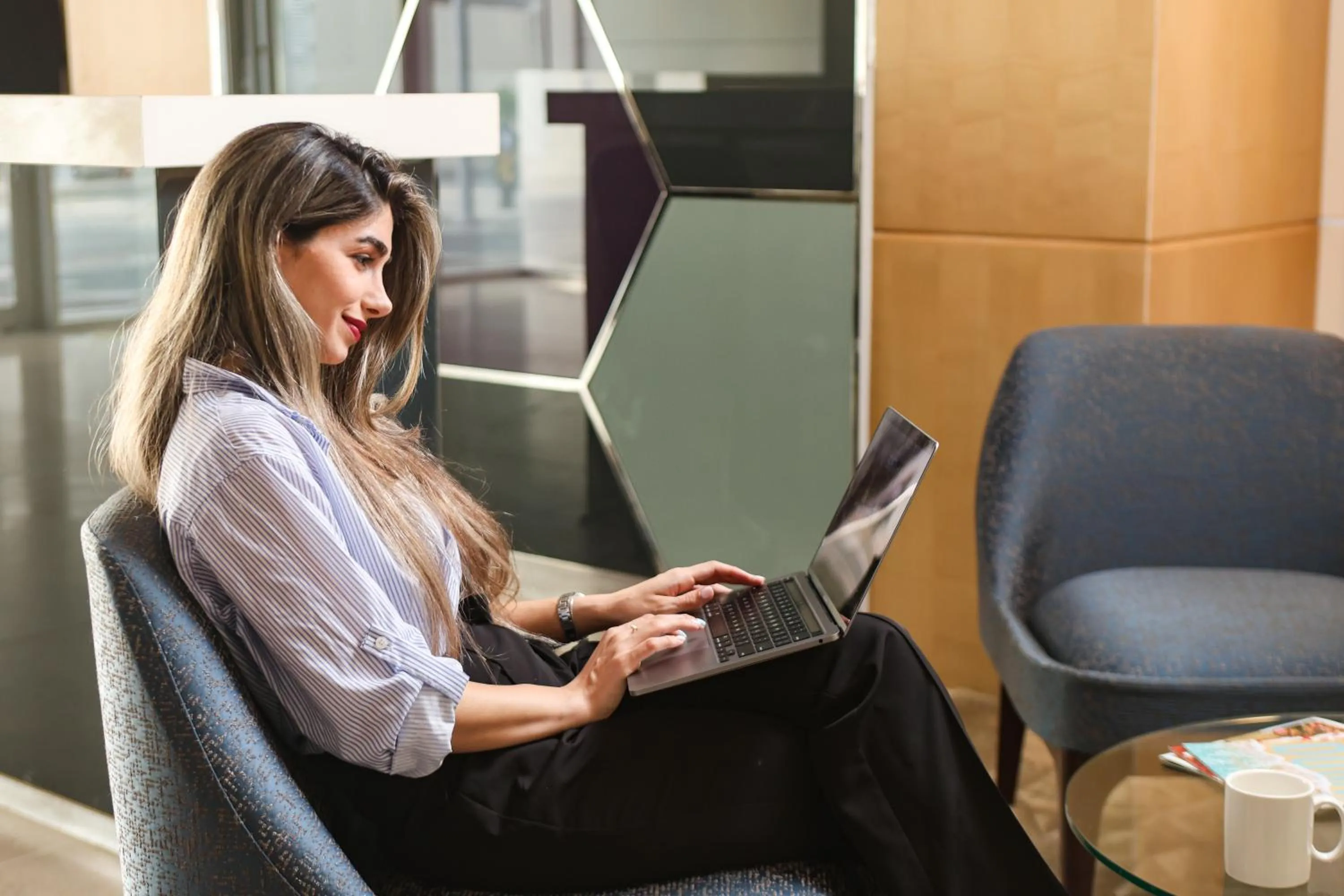 Lobby or reception in Nassima Tower Hotel Apartments