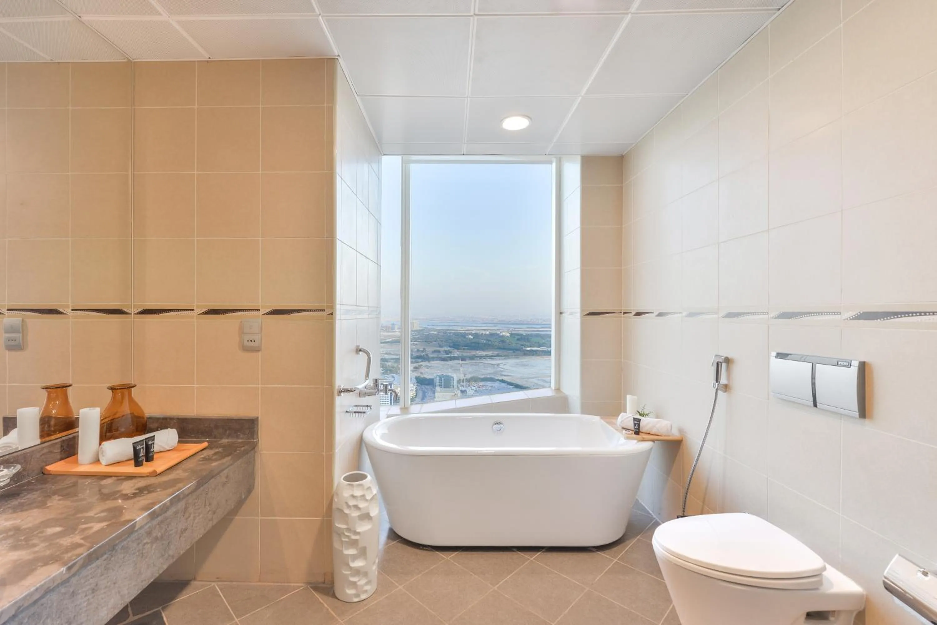 Bathroom in Nassima Tower Hotel Apartments