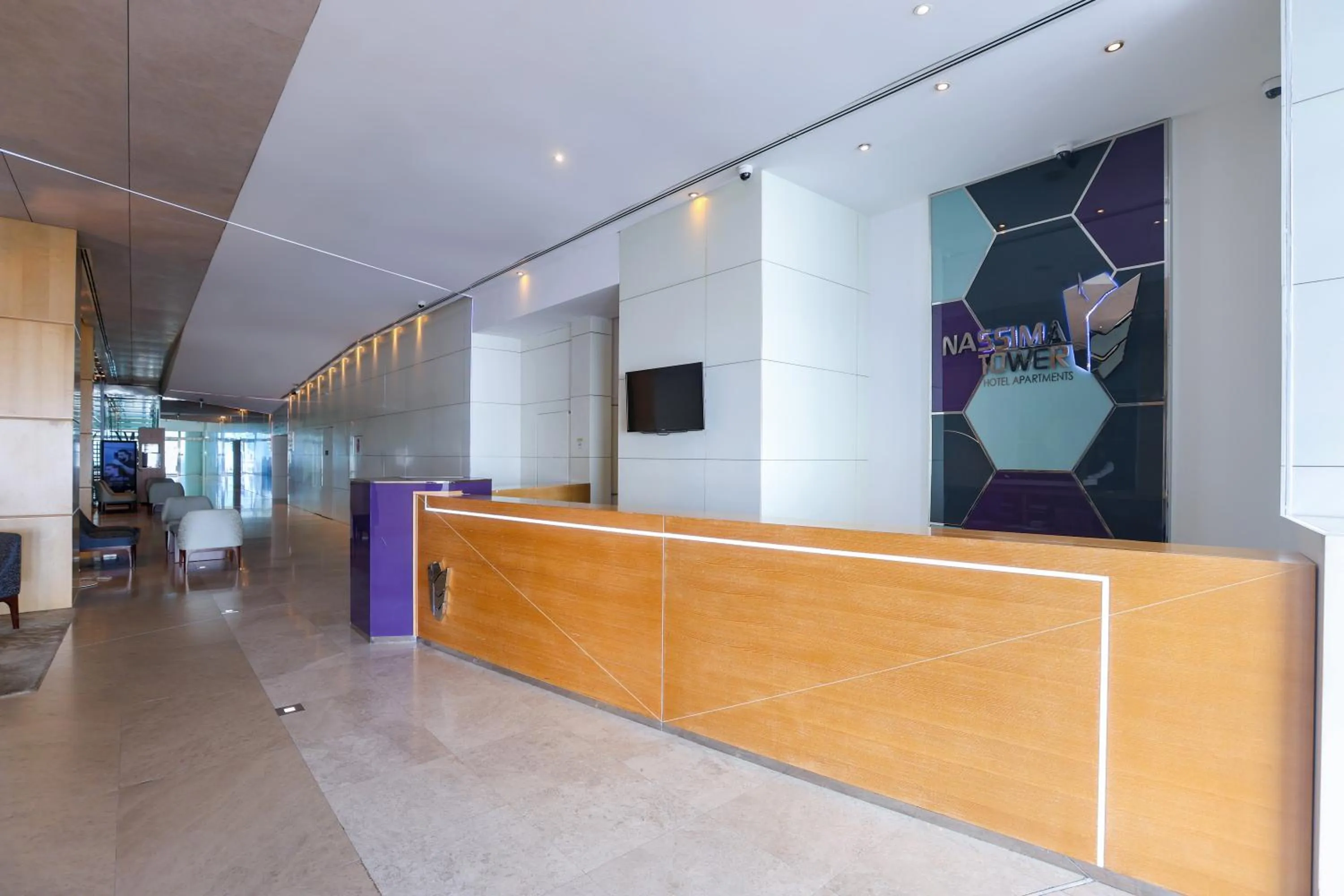Lobby or reception in Nassima Tower Hotel Apartments
