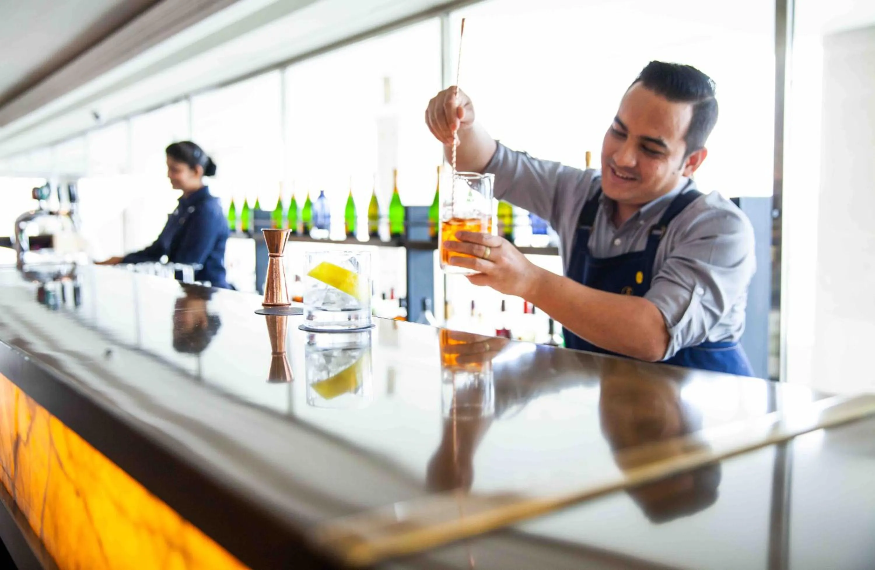 Lounge or bar in Nassima Tower Hotel Apartments