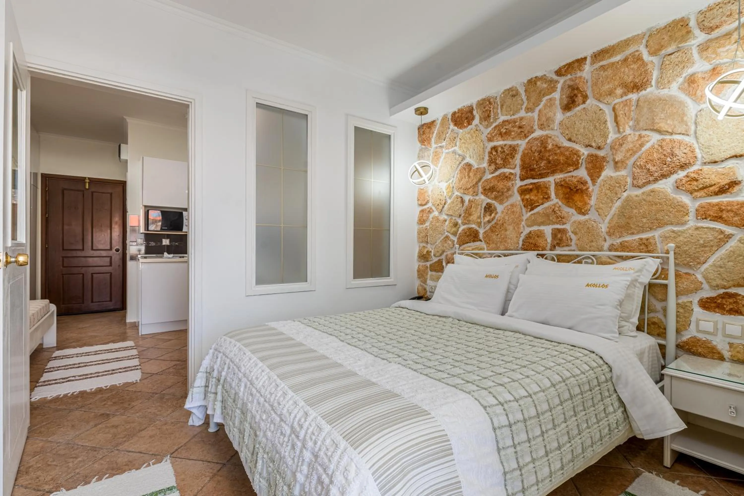 Bedroom, Bed in Hotel Aeollos