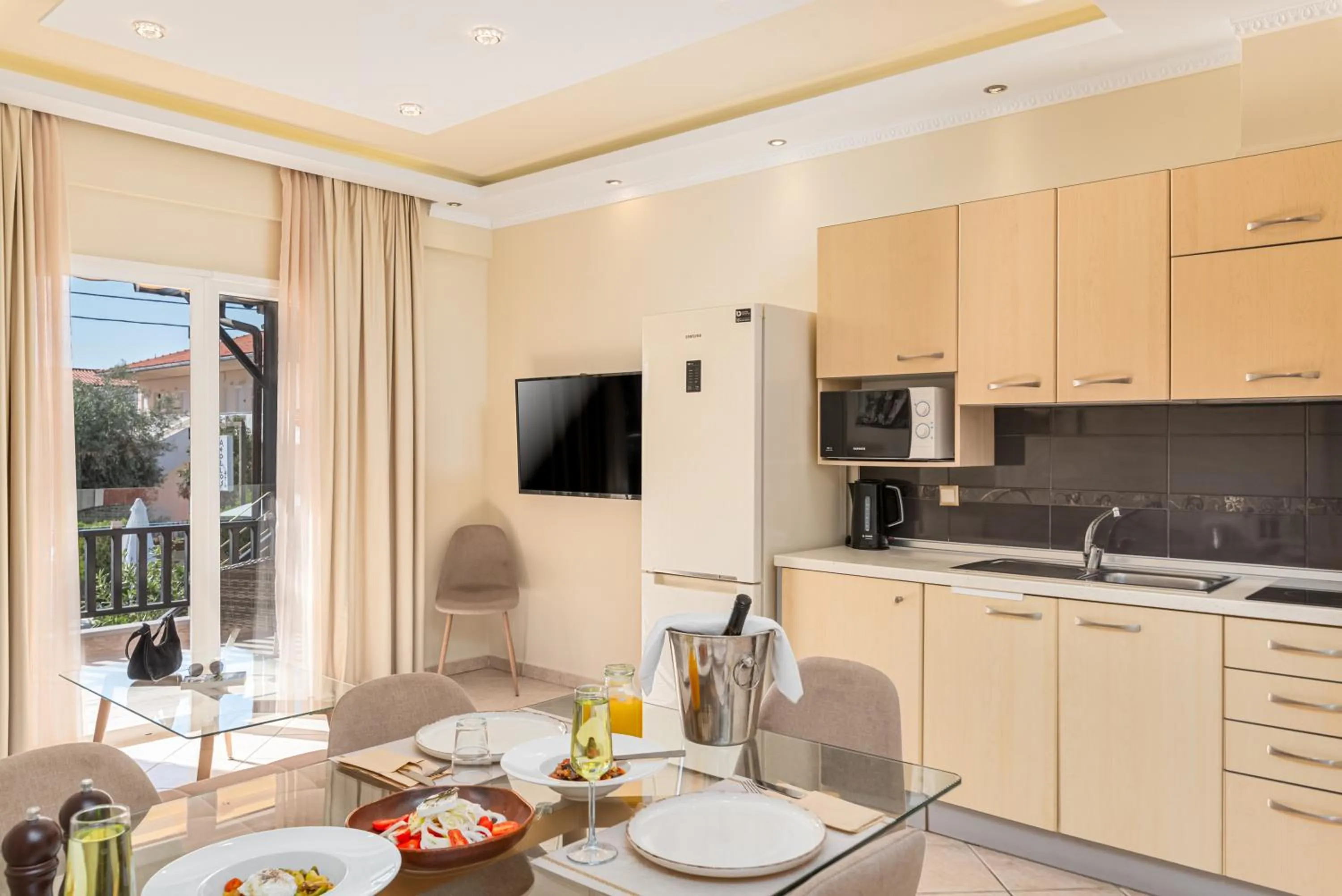 Living room in Hotel Aeollos