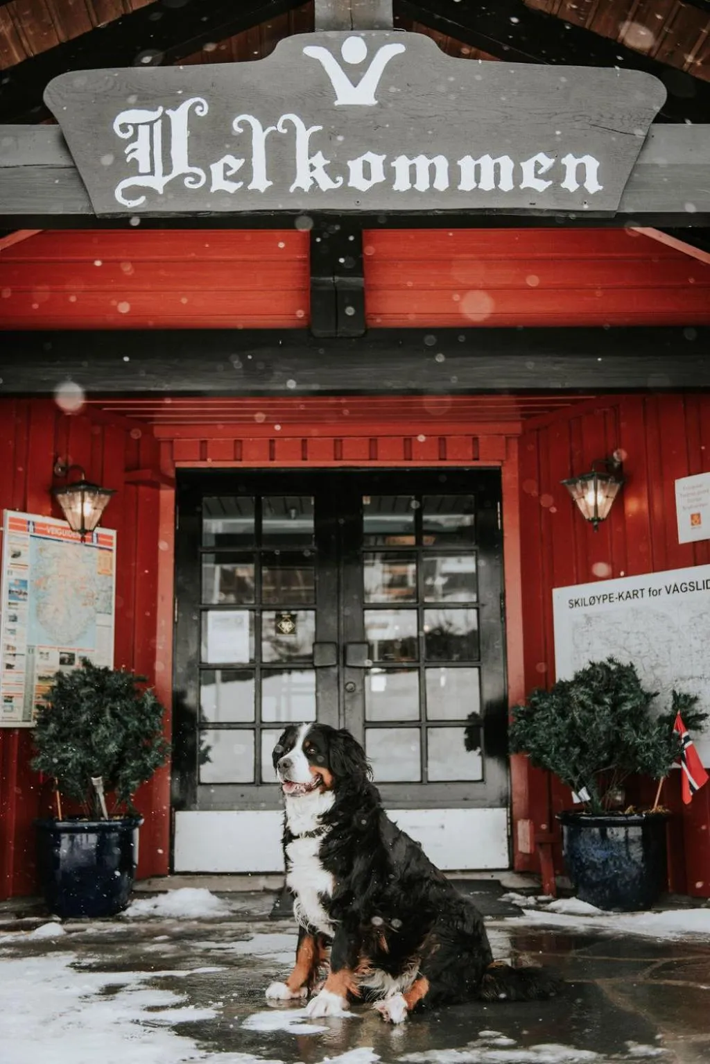 Facade/entrance in Vågslidtun Hotel
