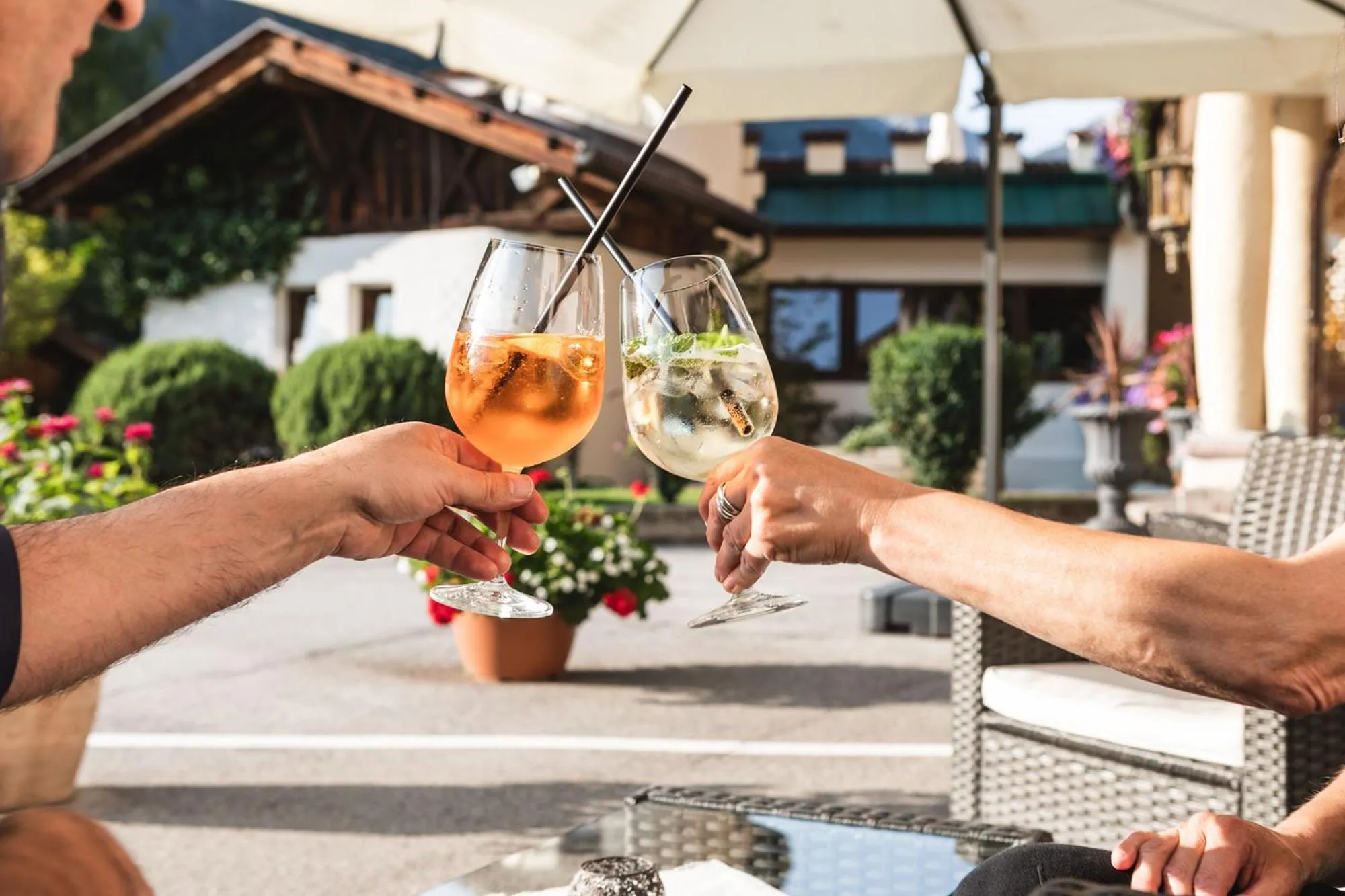 Drinks in Hotel Burgstall