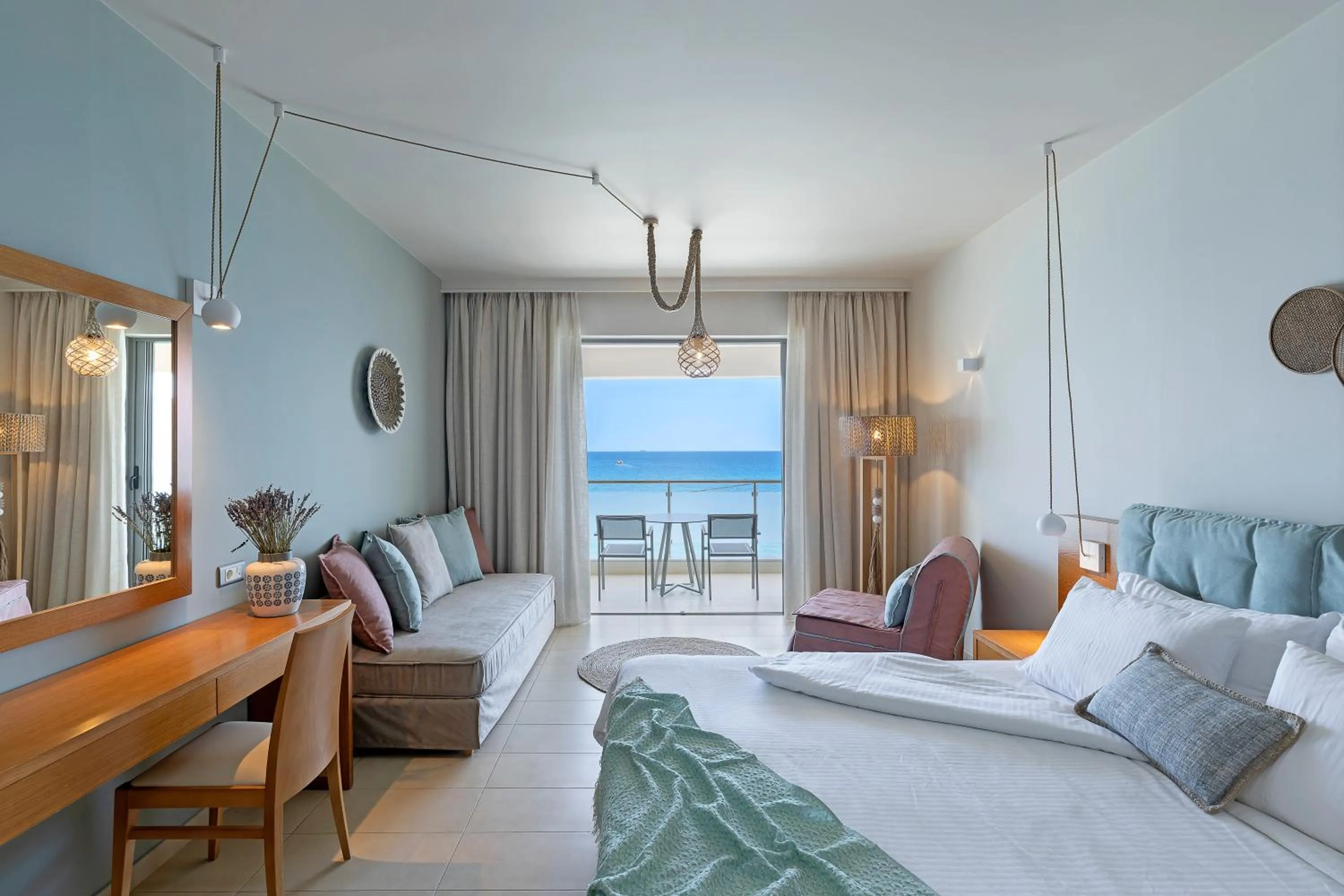 Sea view, Bed in Anastasia Hotel & Suites Mediterranean Comfort
