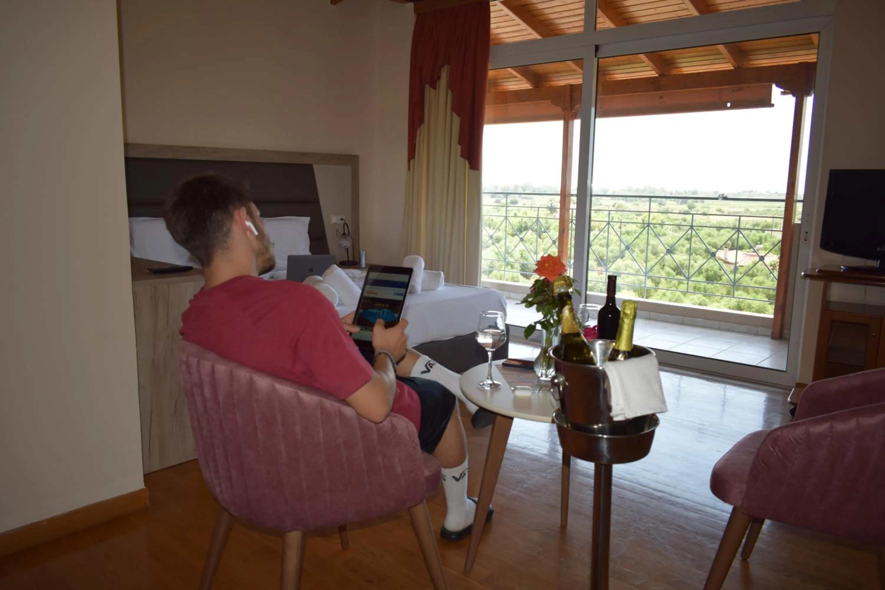 Property building in Kaiafas Lake Hotel