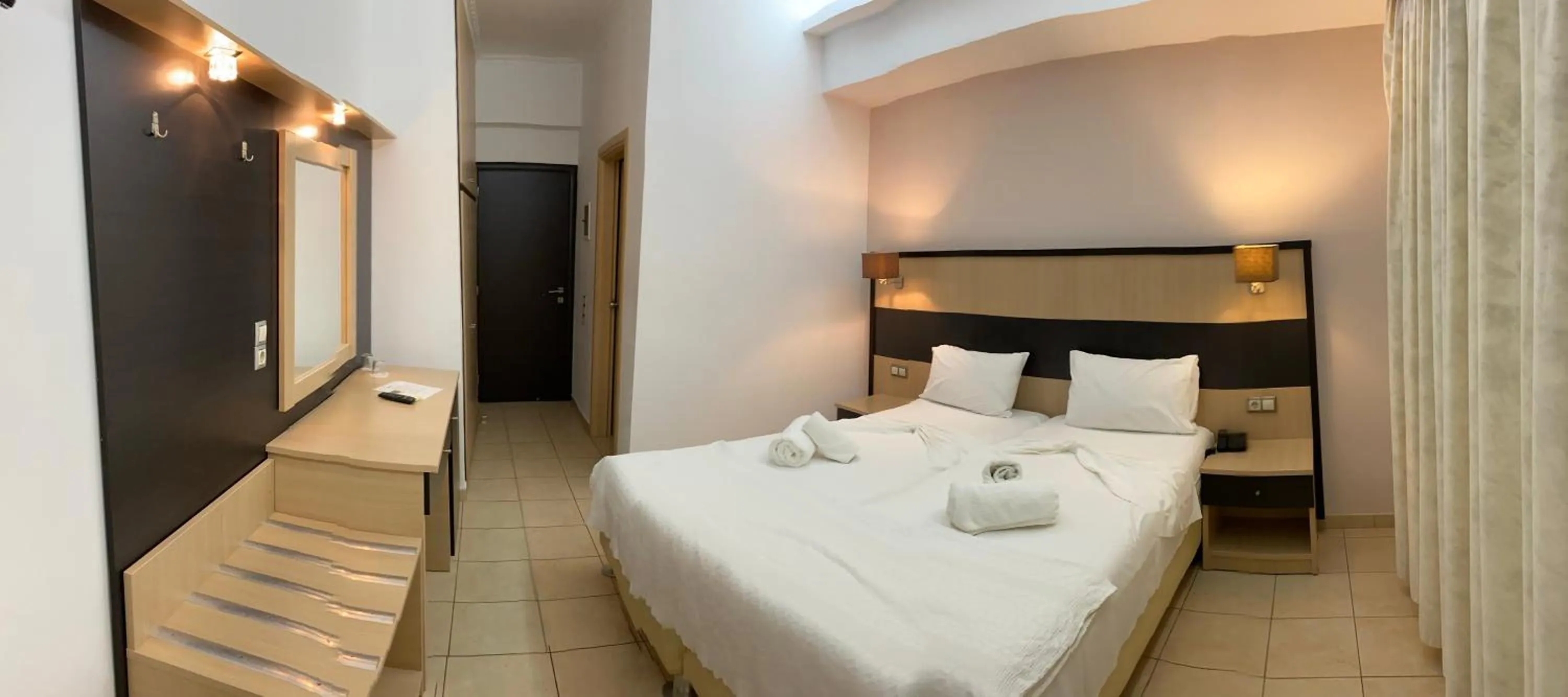 Bed in Kaiafas Lake Hotel