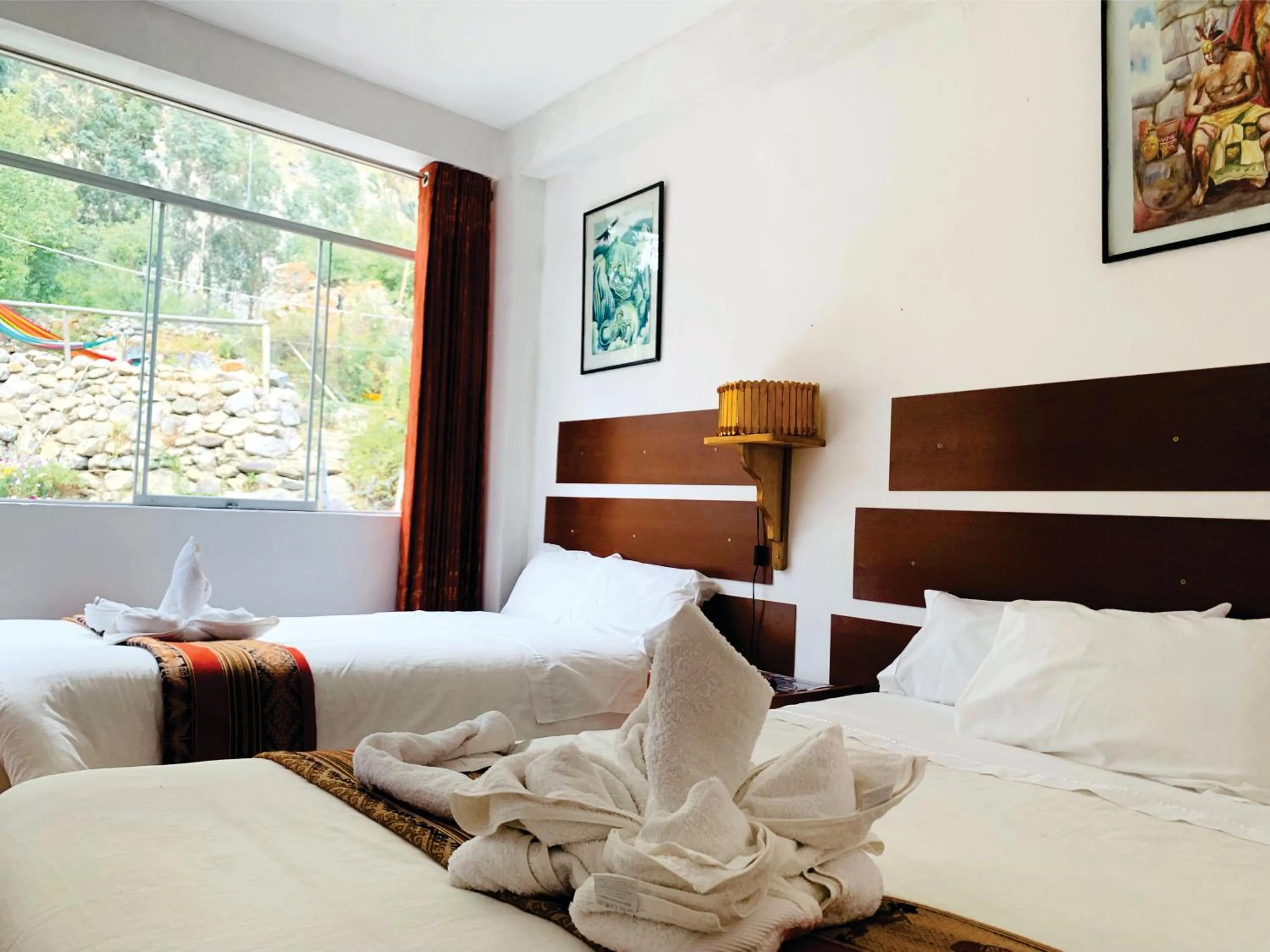 Bed in Inka Khawarina Tambo Lodge