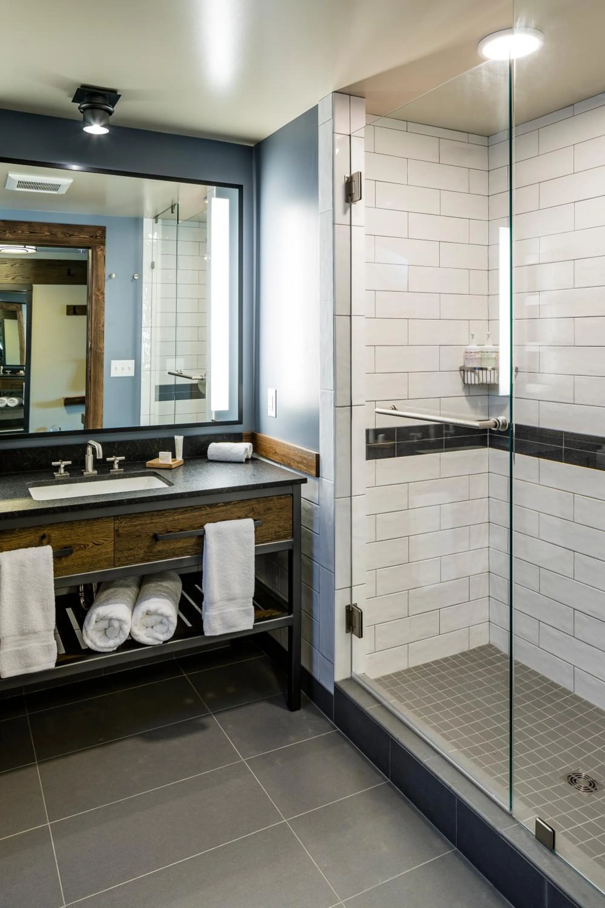 Shower in Sage Lodge