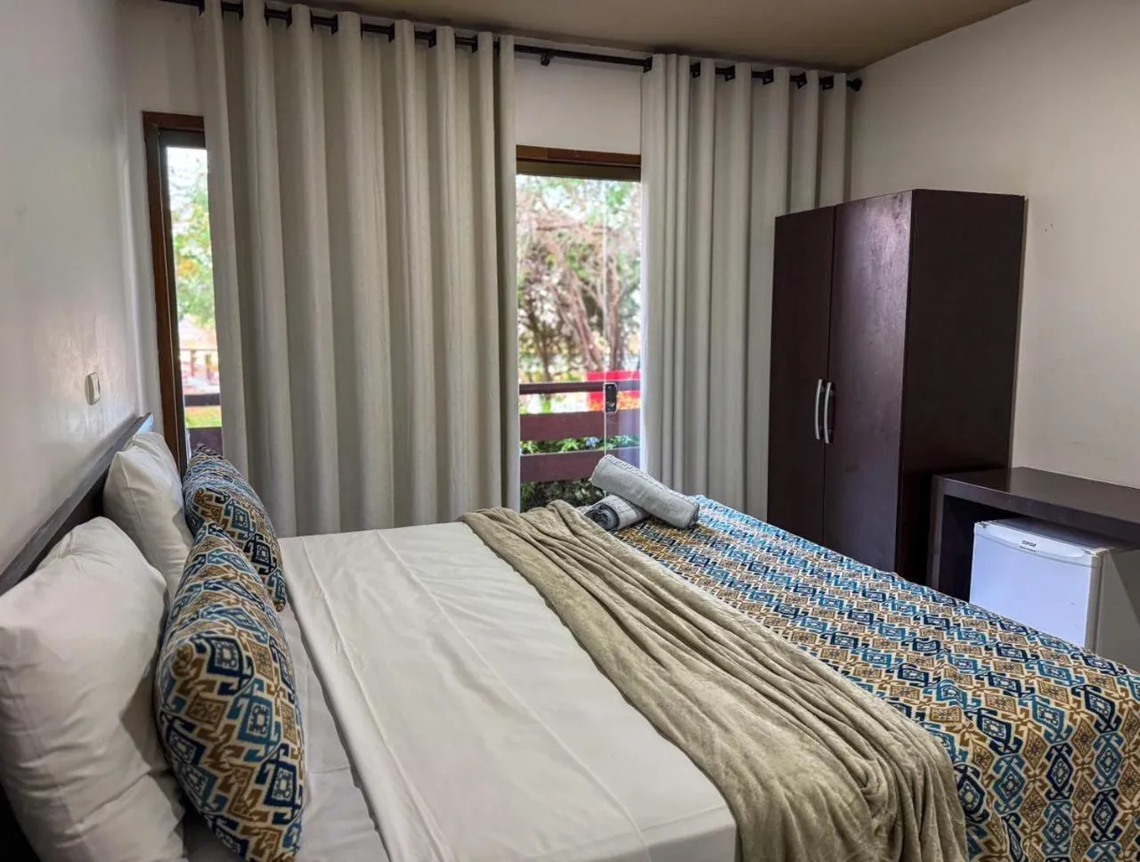 Bed in Hotel Fazenda Monte Castelo