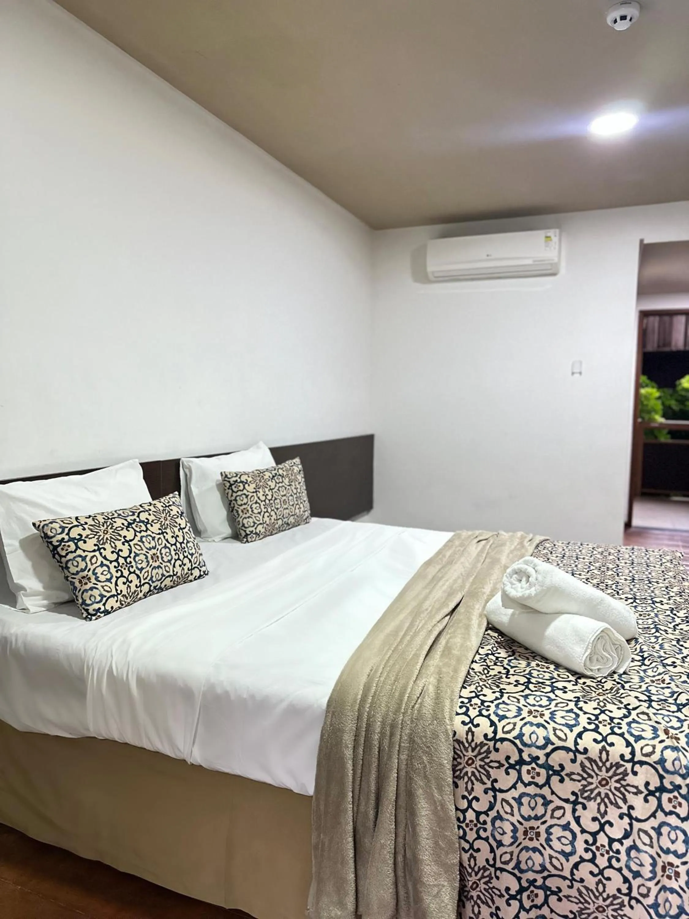 Bed in Hotel Fazenda Monte Castelo