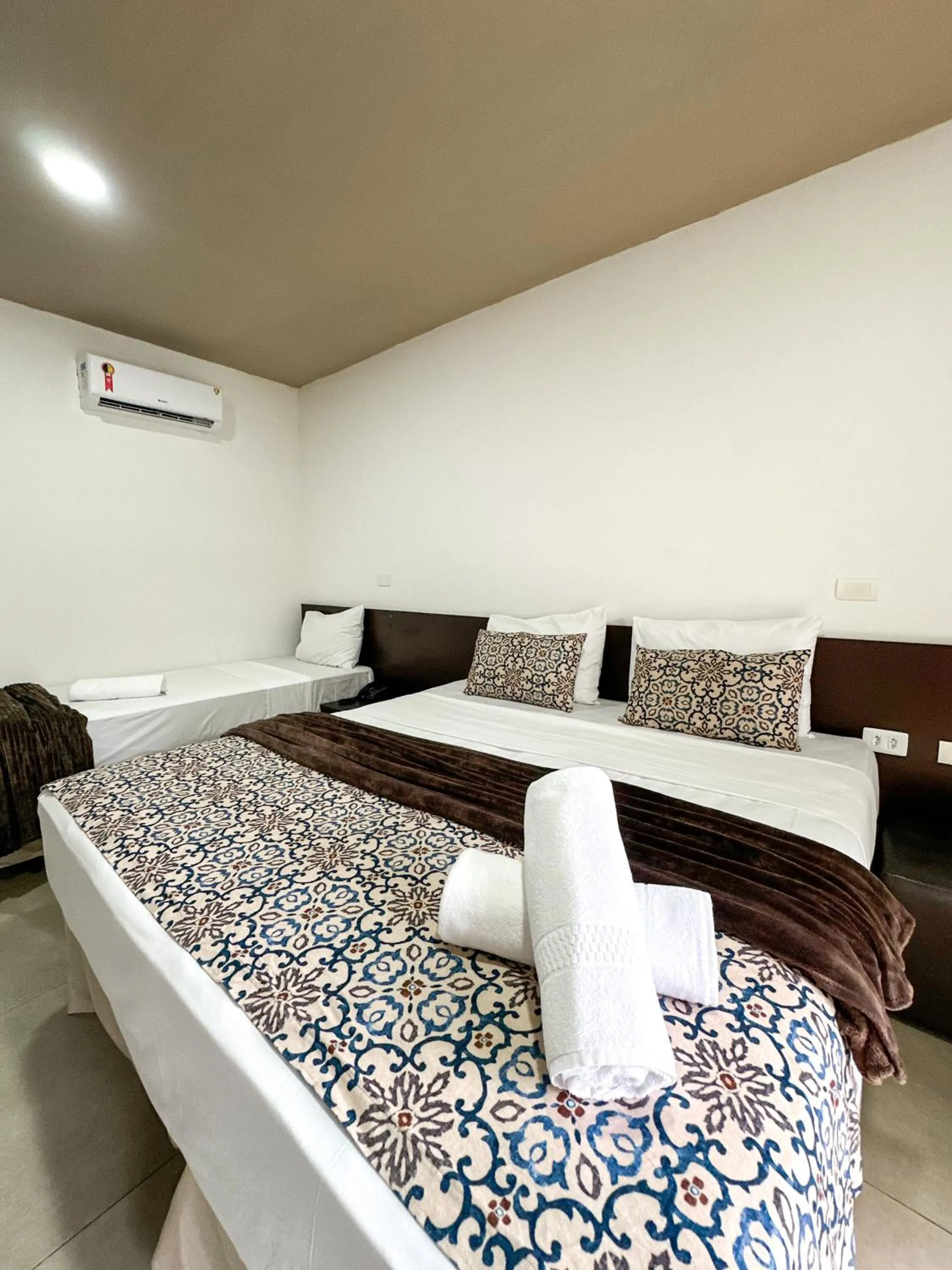 Bed in Hotel Fazenda Monte Castelo