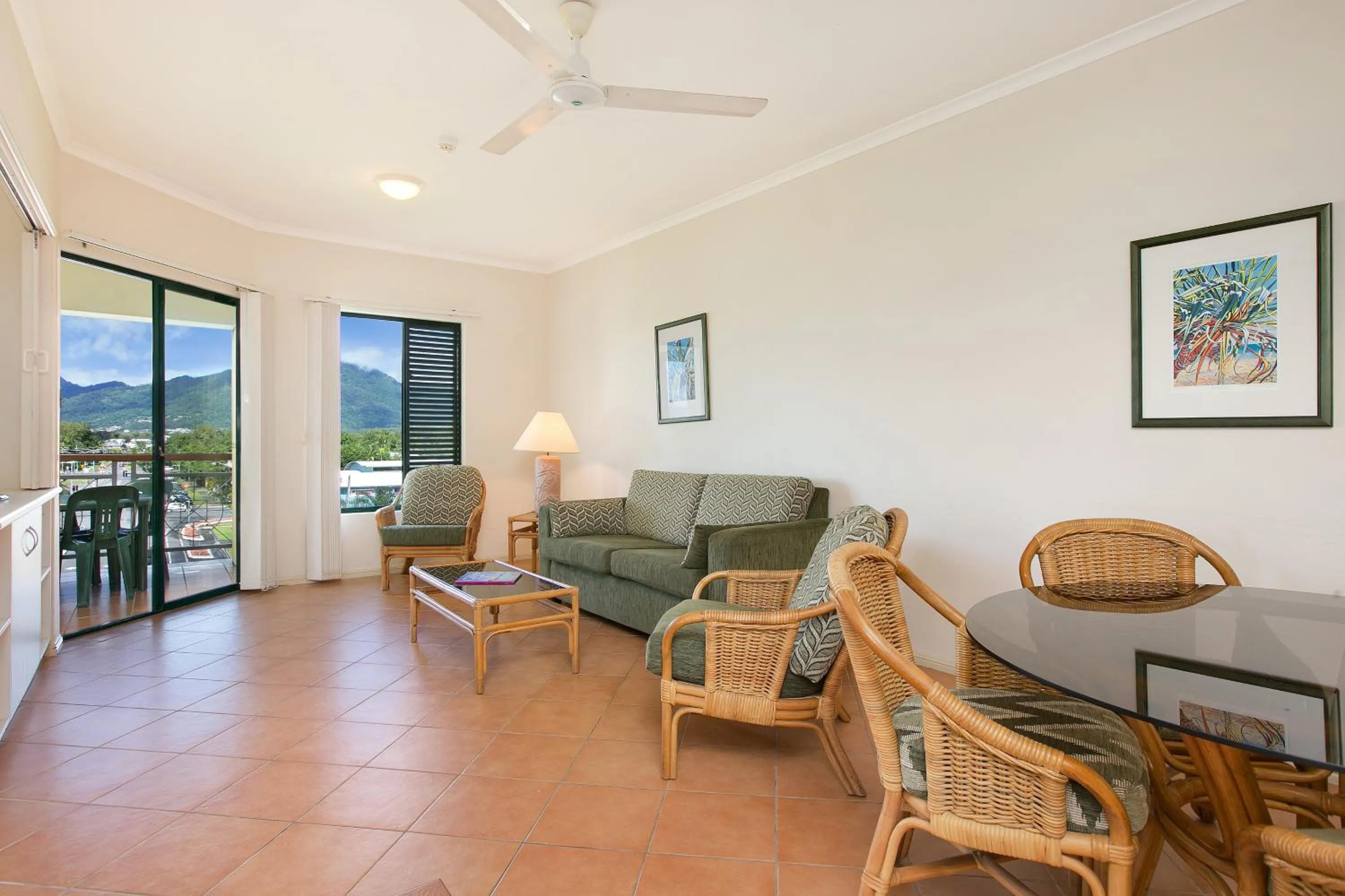 Living room in Tropic Towers Apartments