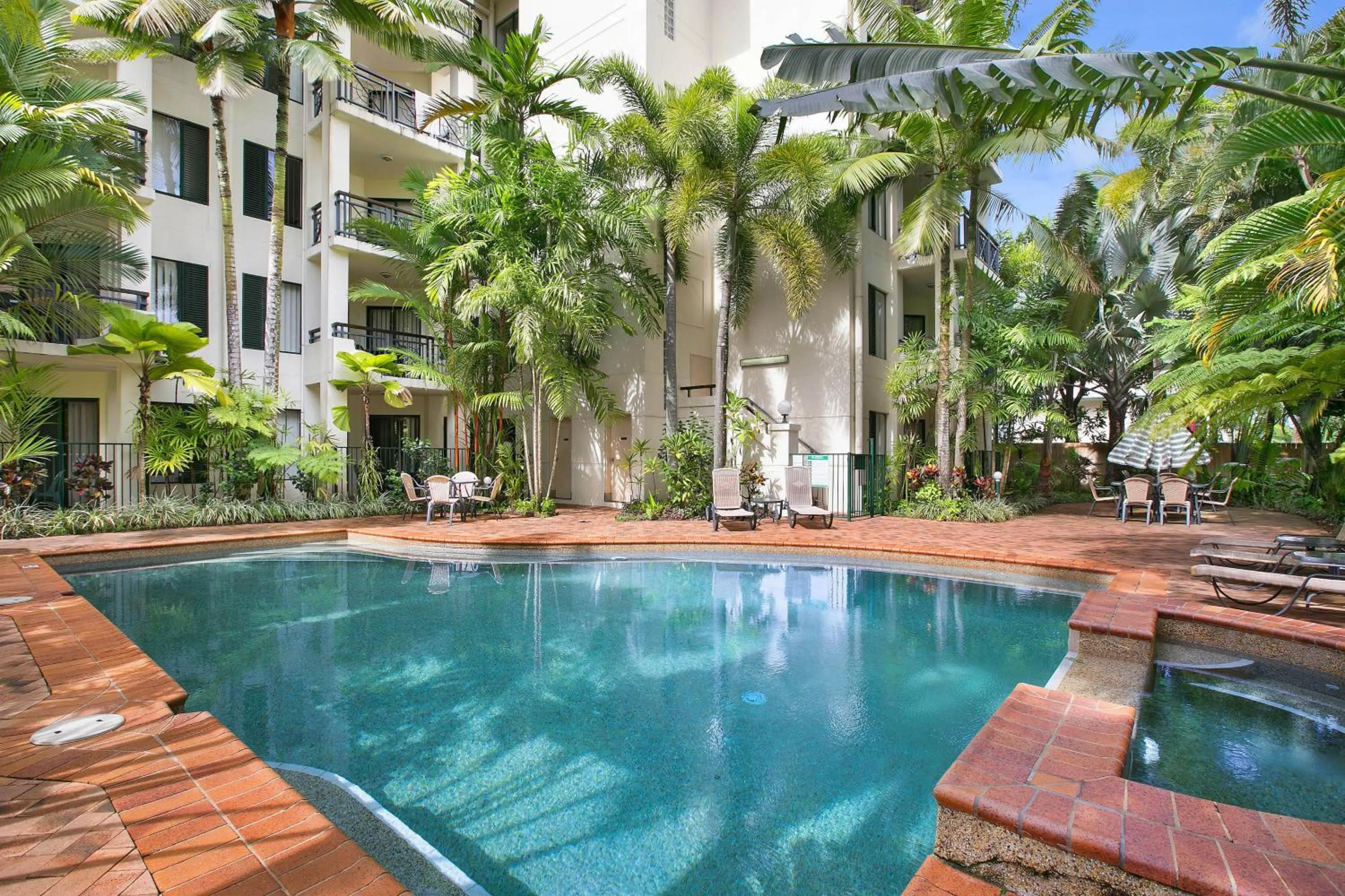 Swimming pool in Tropic Towers Apartments
