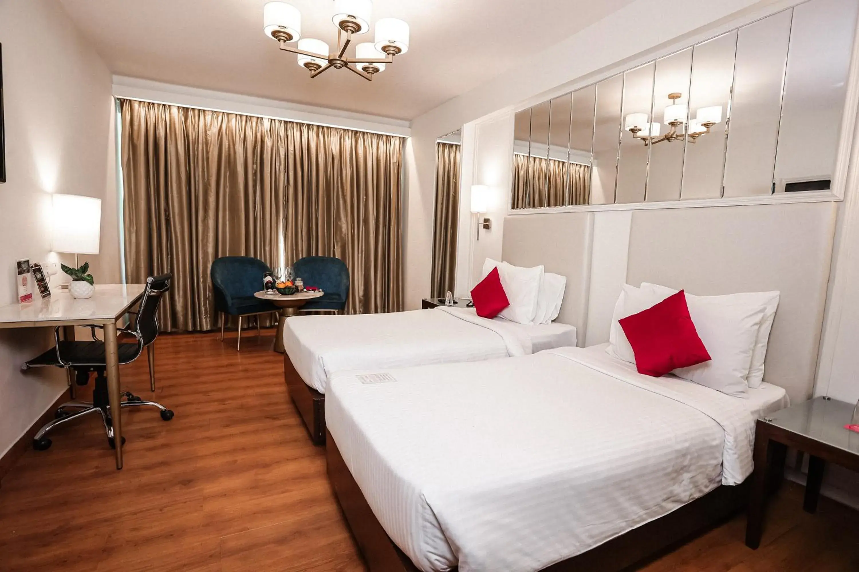 Deluxe Twin Room- Early check in and late checkout (subject to availability) in Ramada by Wyndham Jaipur North Deluxe Twin Room- Early check in and late checkout (subject to availability) in Ramada by Wyndham Jaipur North