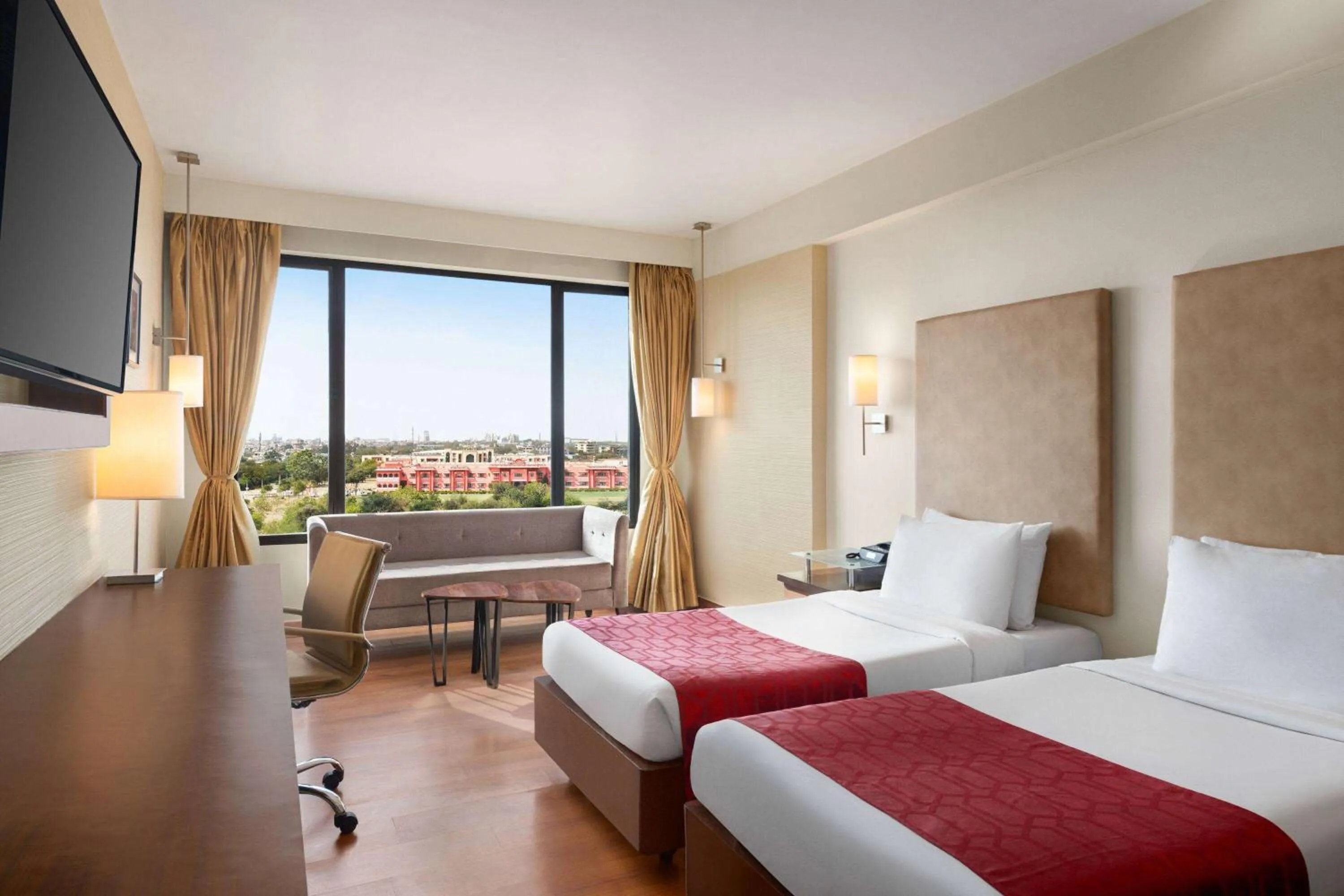 Photo of the whole room, Bed in Ramada by Wyndham Jaipur North