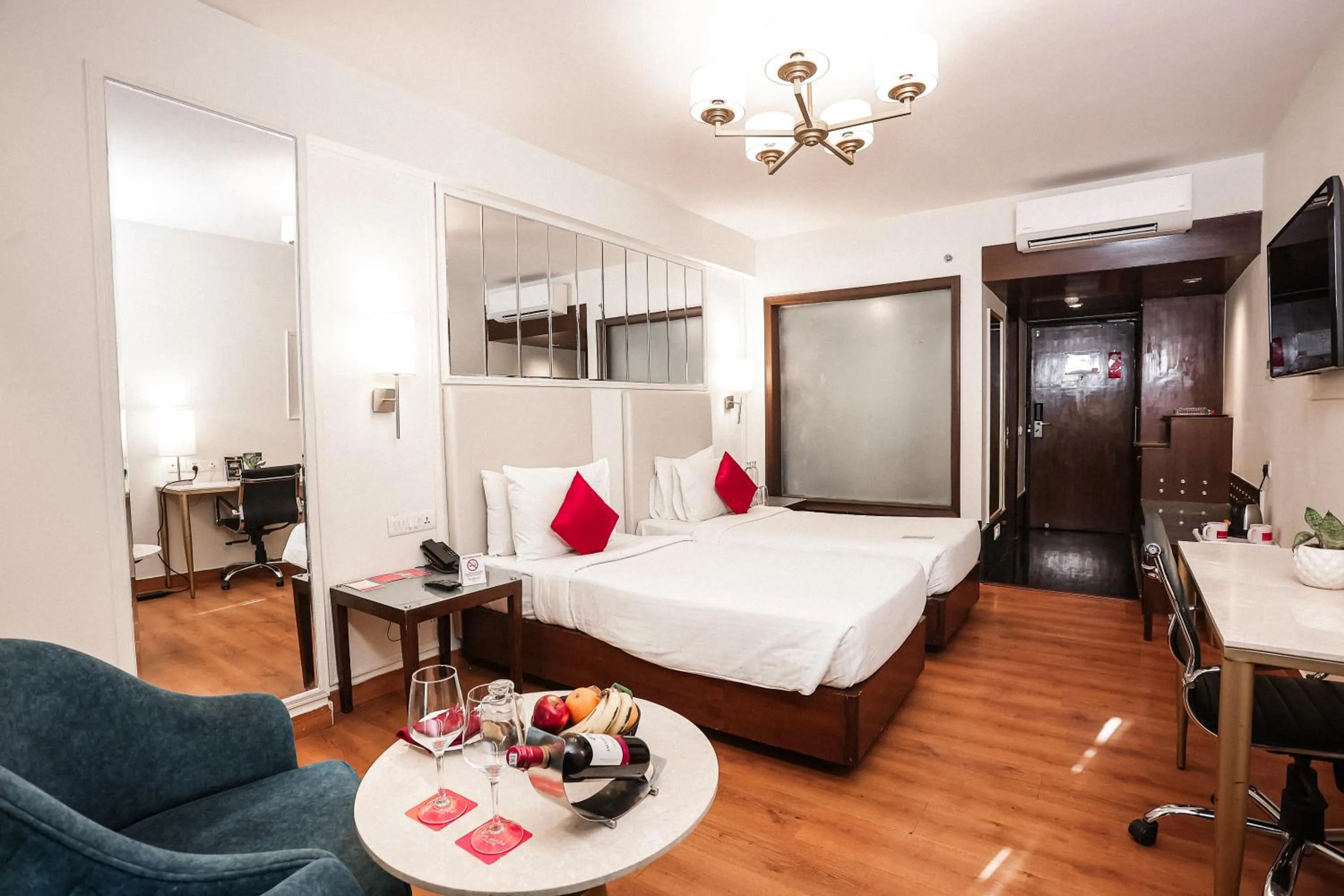 Bed in Ramada by Wyndham Jaipur North