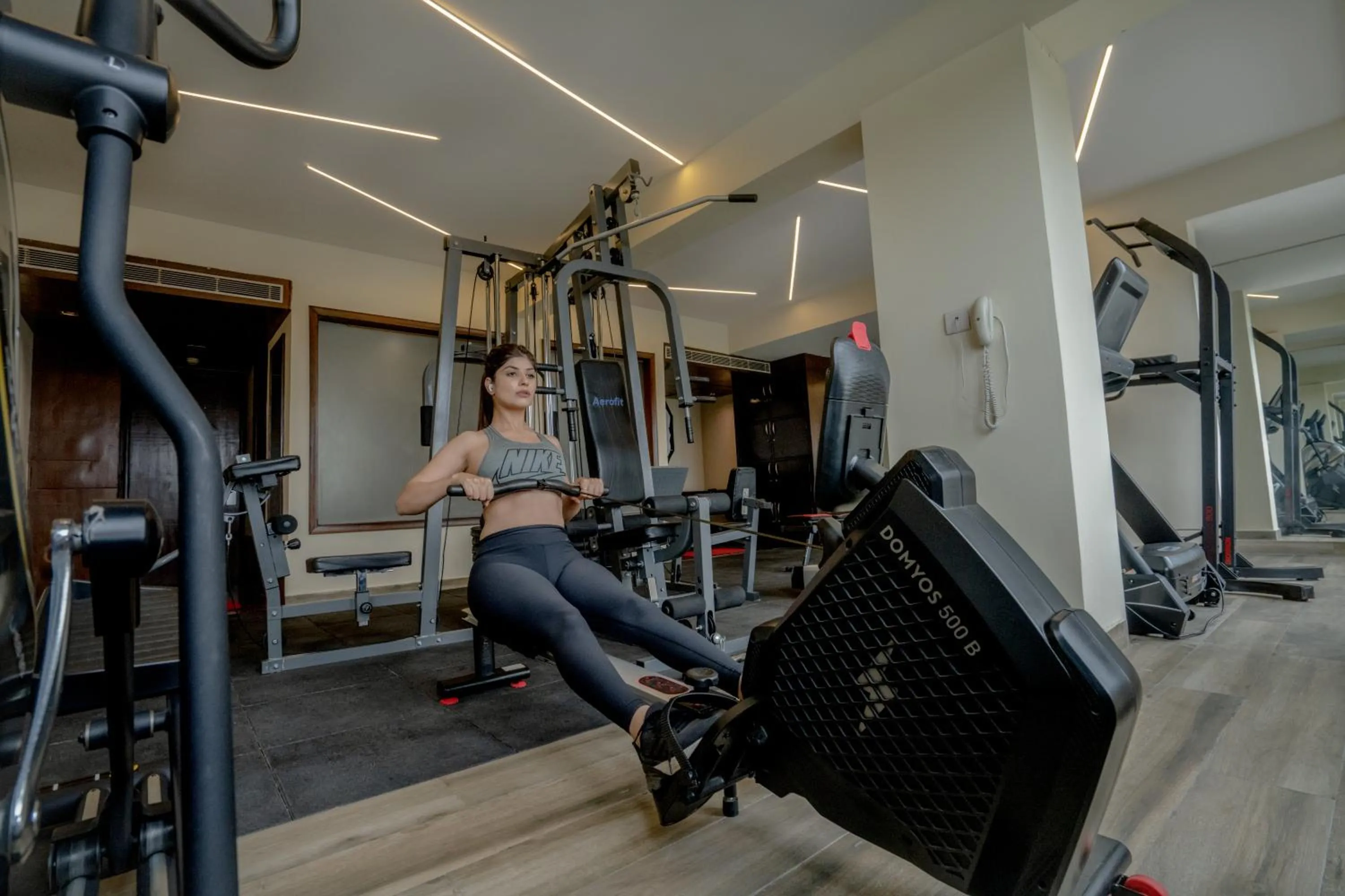 Fitness centre/facilities in Ramada by Wyndham Jaipur North