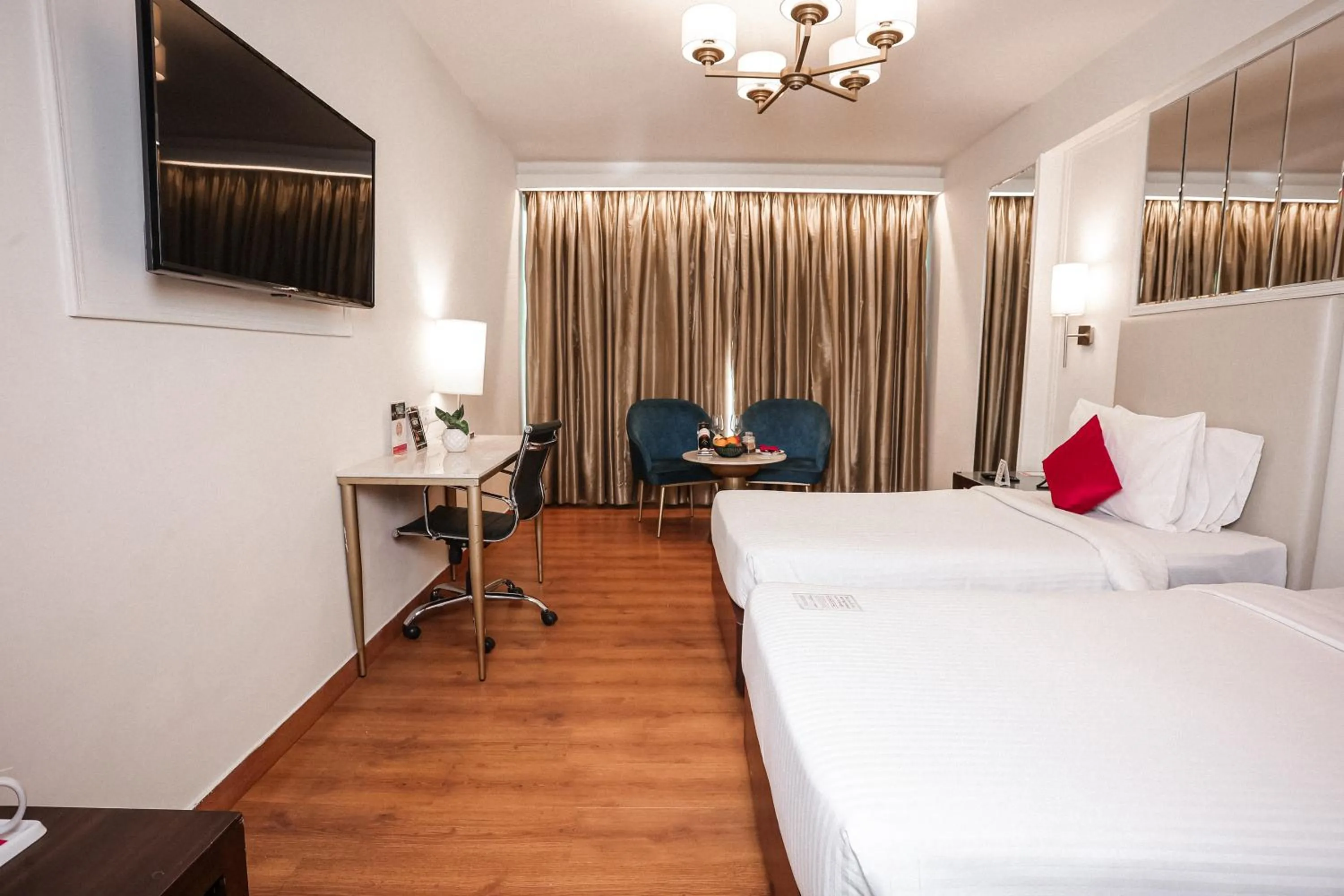 Bed in Ramada by Wyndham Jaipur North