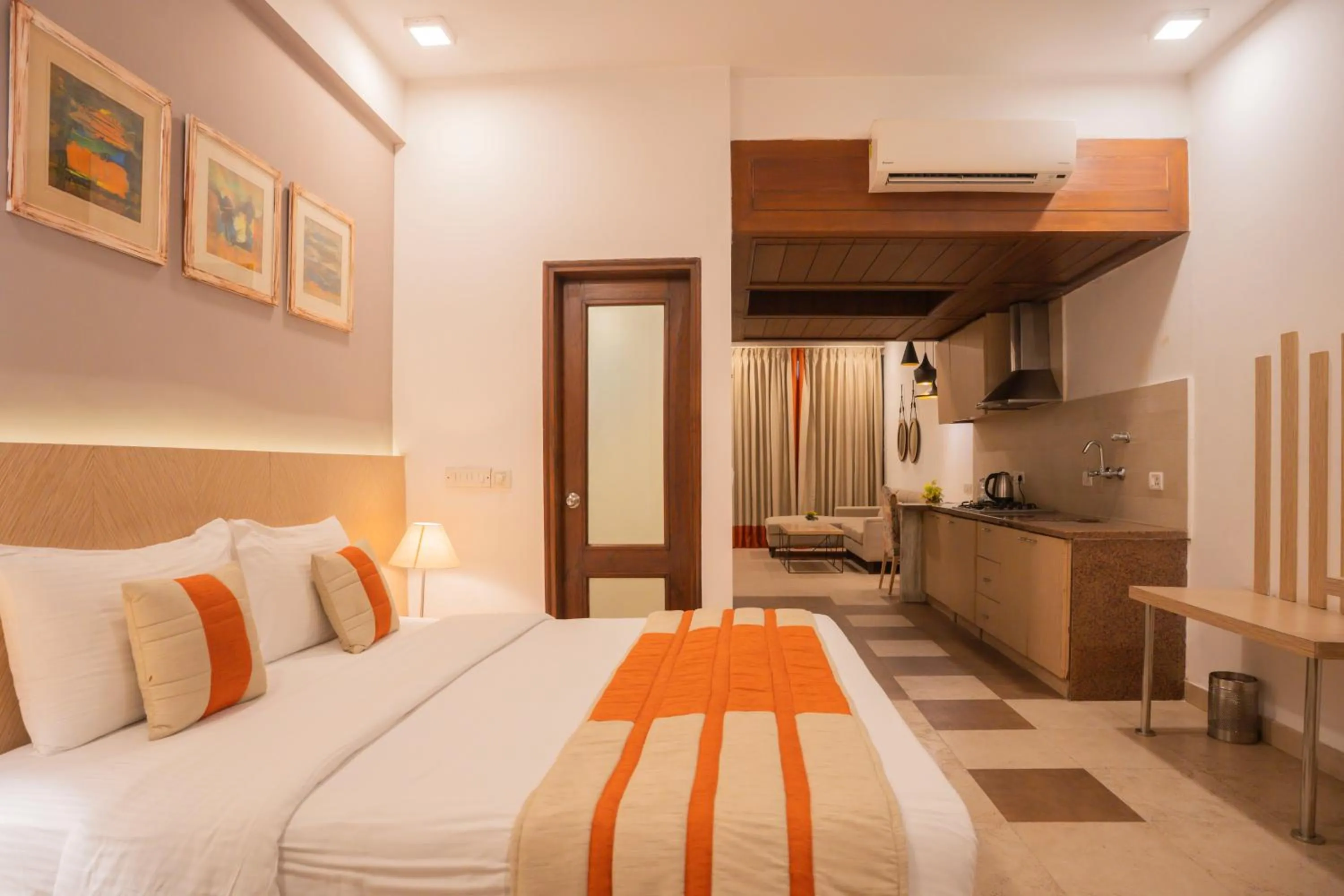 Bed in Ahuja Residency Parklane