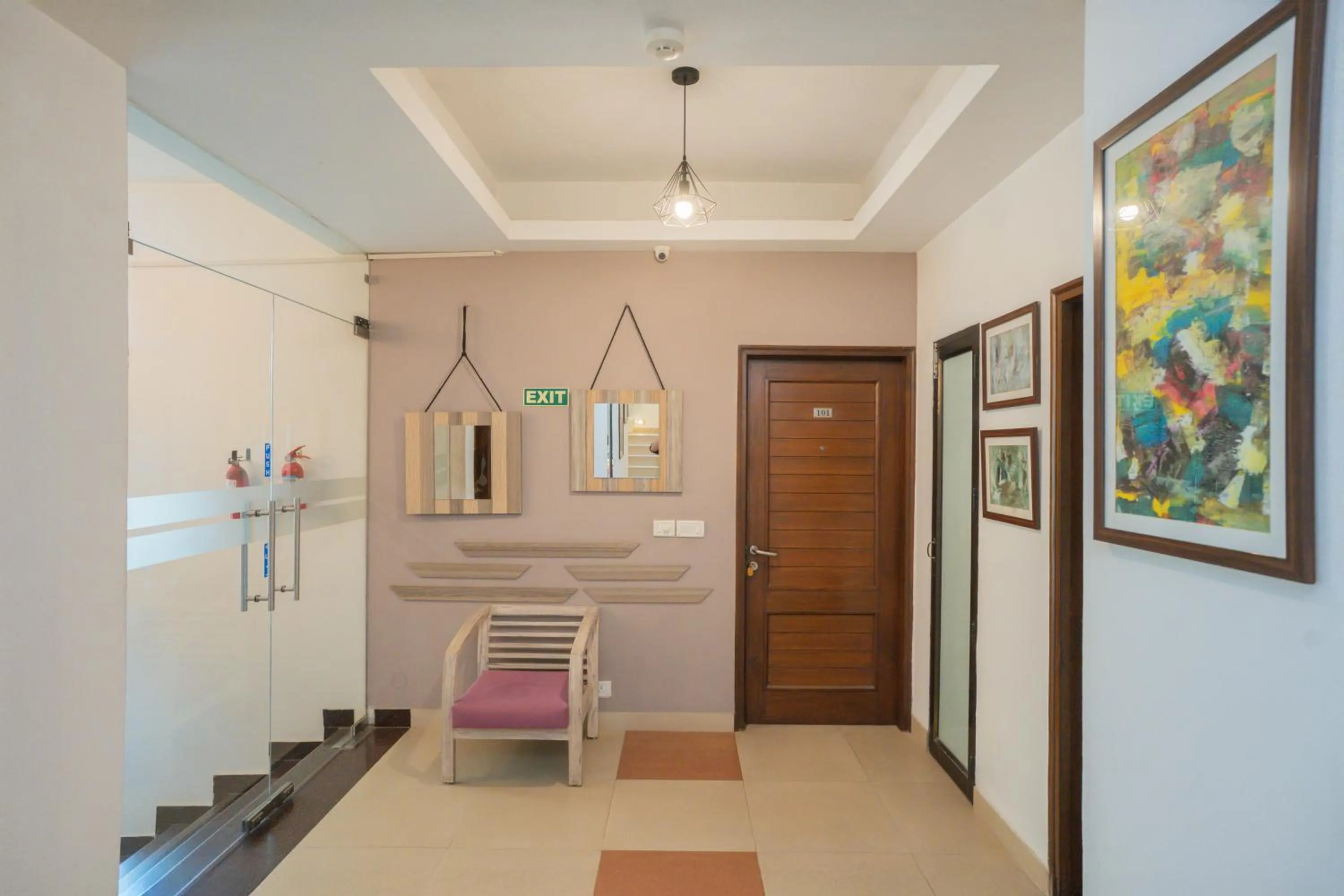 Seating area in Ahuja Residency Parklane