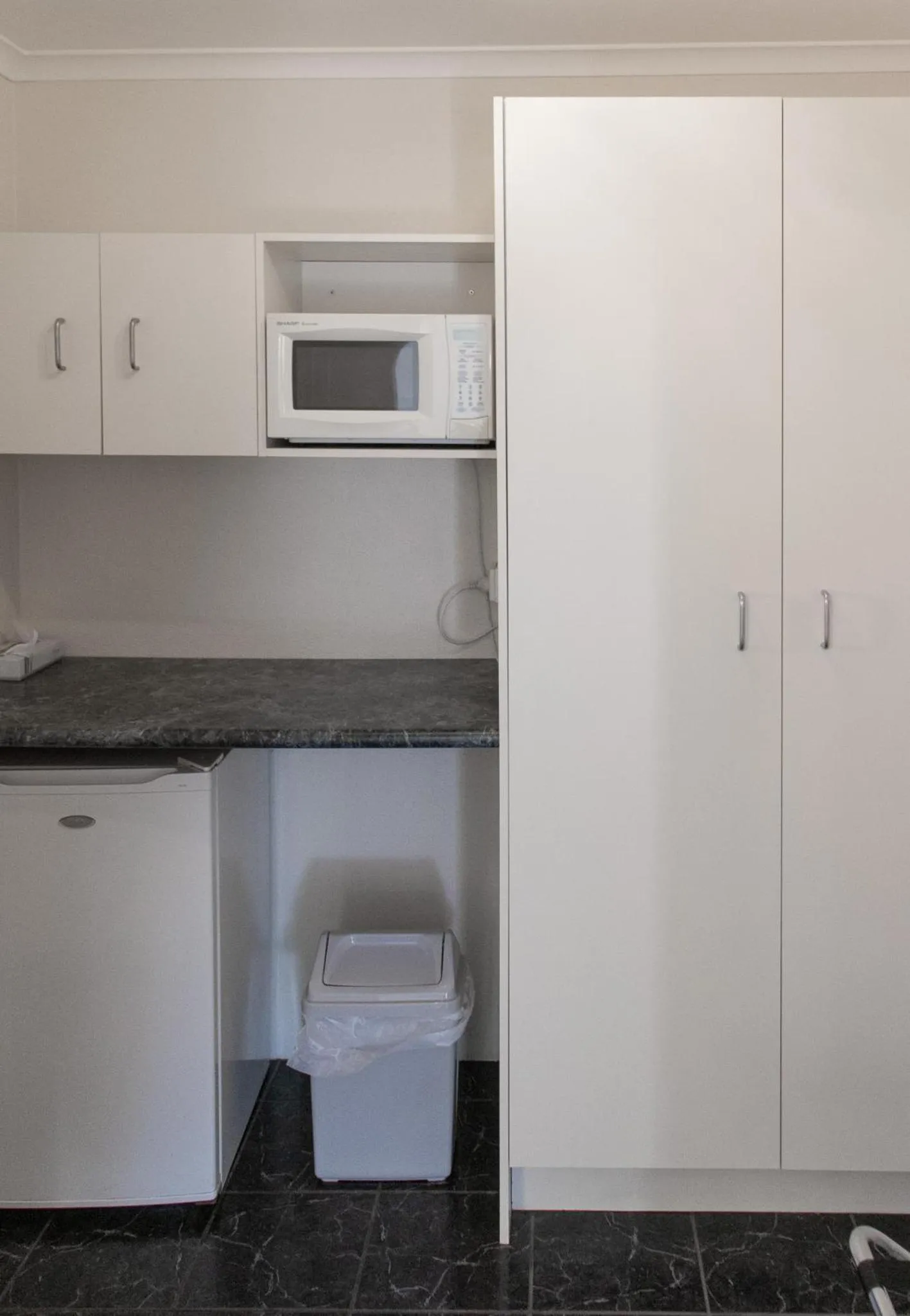 Kitchen or kitchenette in Arkana Motor Inn & Terrace Apartments