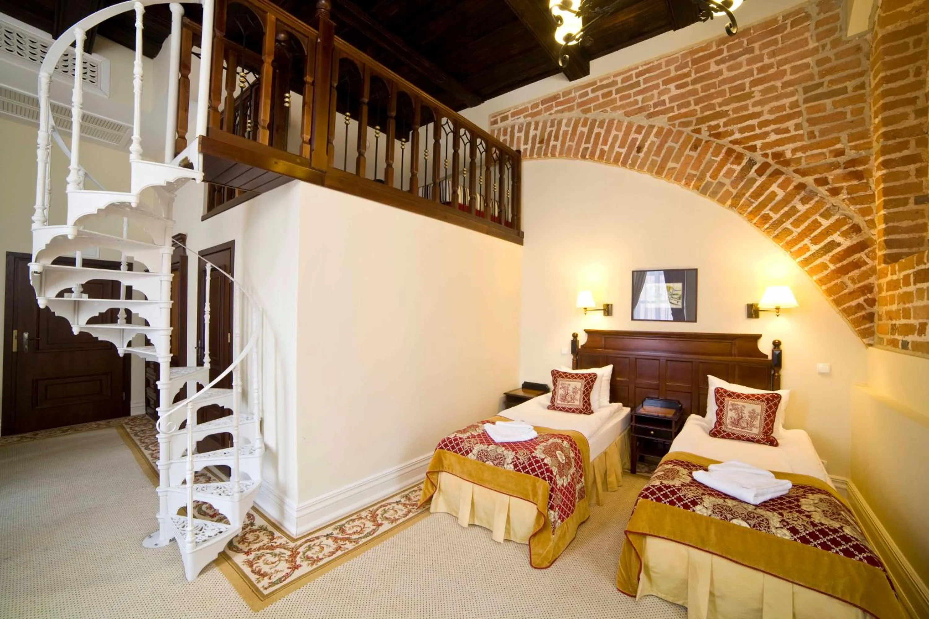 Bed in Hotel St. Bruno