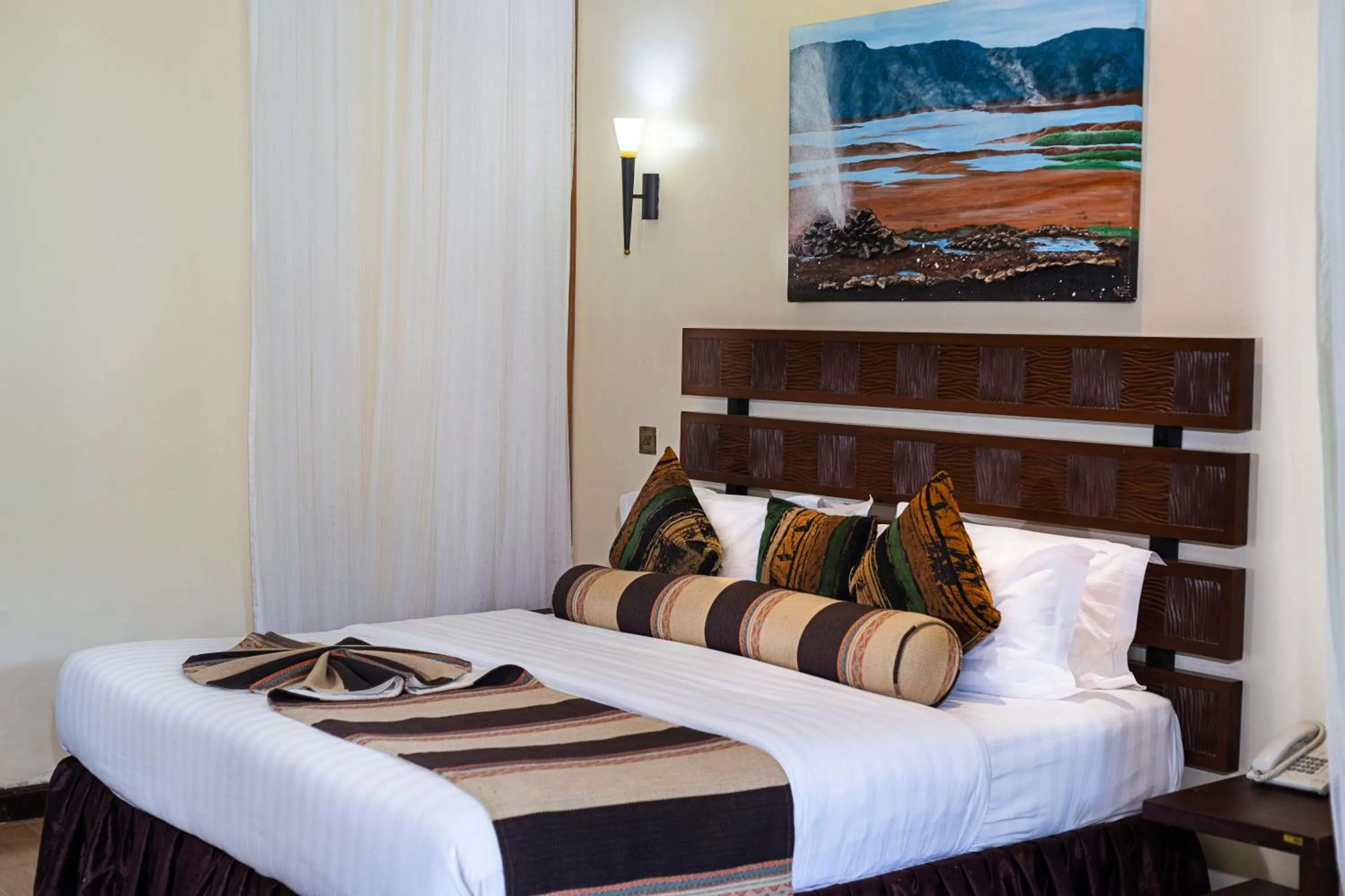 Bed in Lake Bogoria Spa Resort