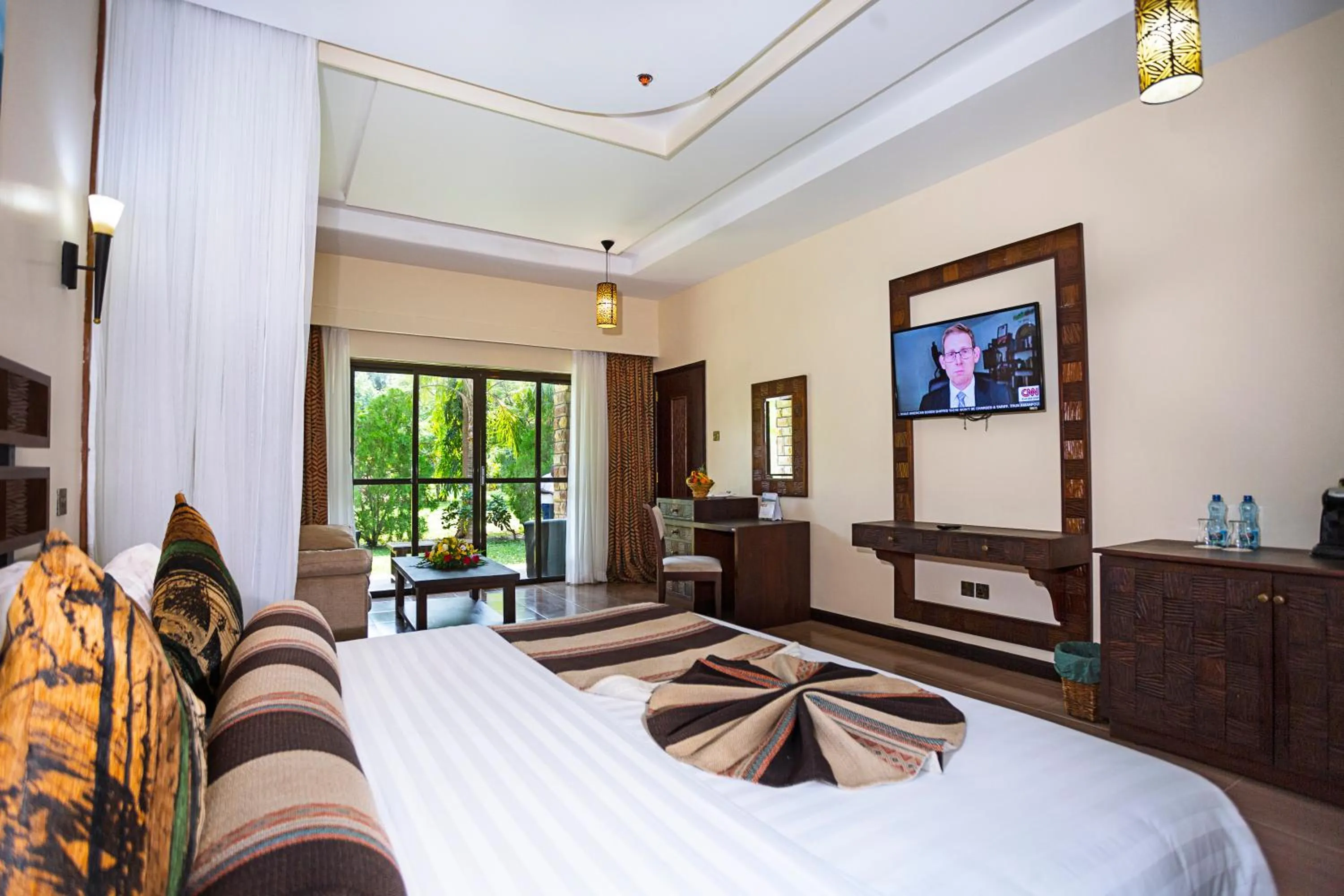 Bed in Lake Bogoria Spa Resort