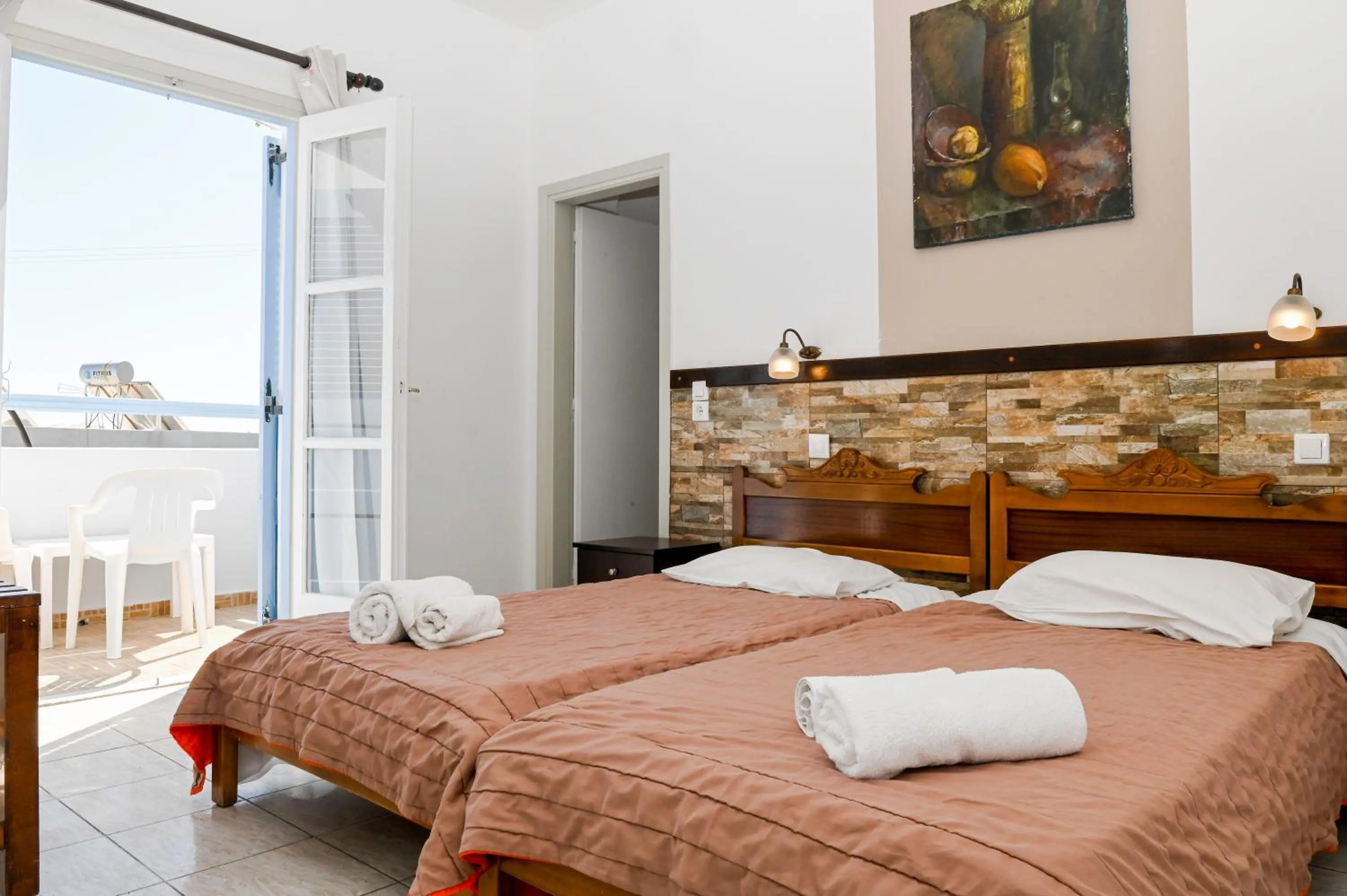 Bed in Narkissos Hotel