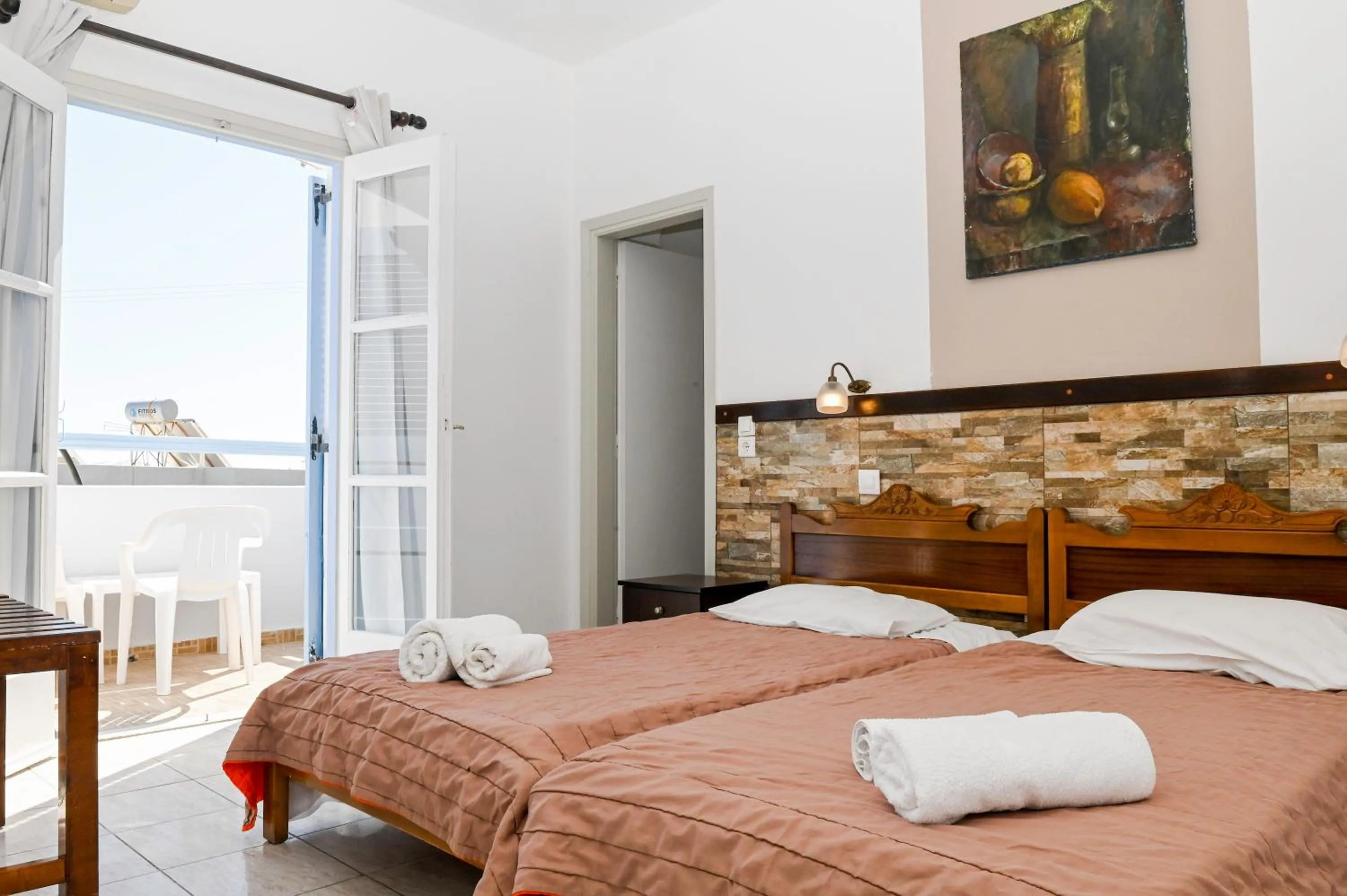 Bed in Narkissos Hotel